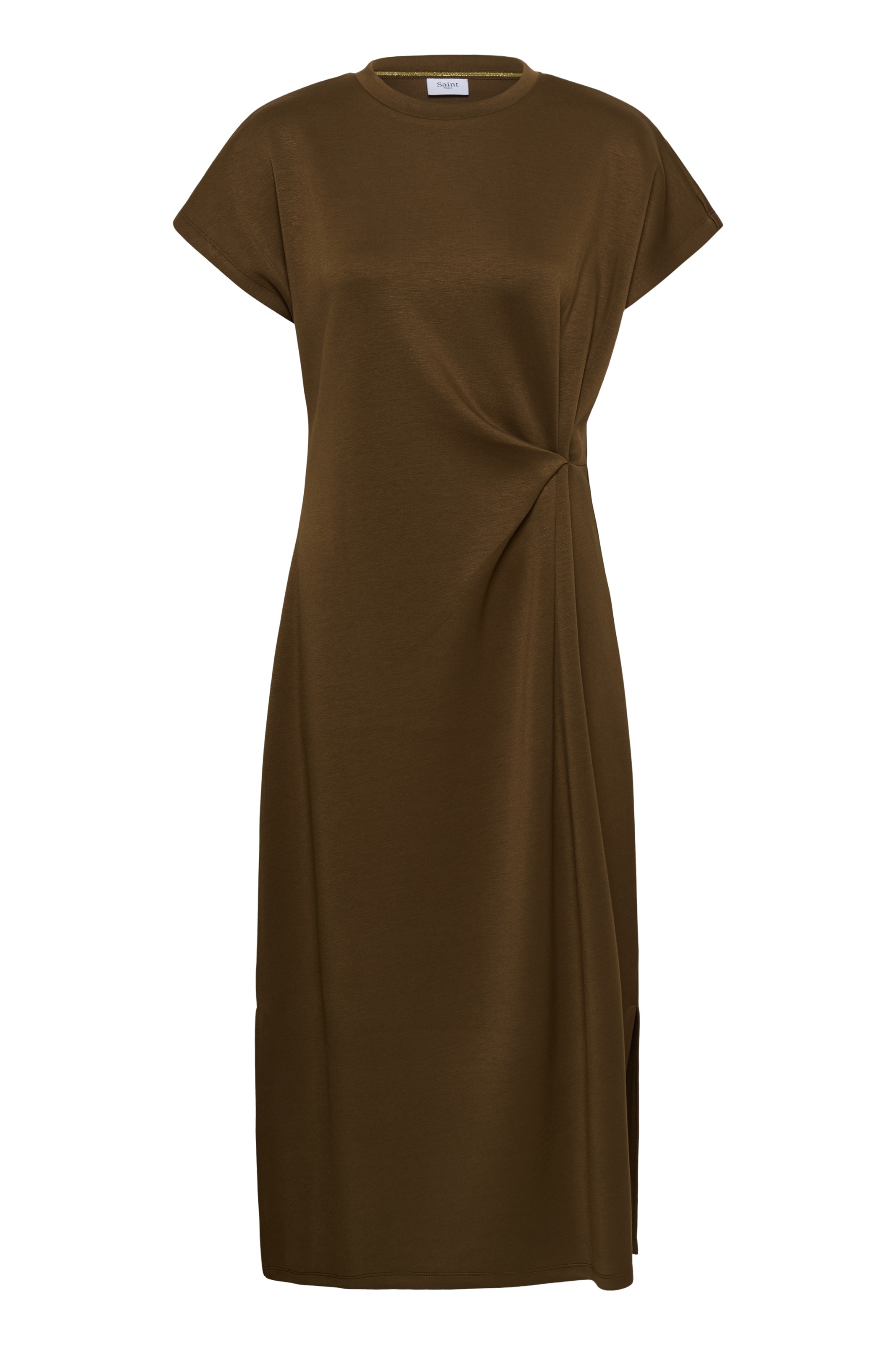 Saint Tropez Midikleid »TheoSZ Dress« Materialmix, Fitted