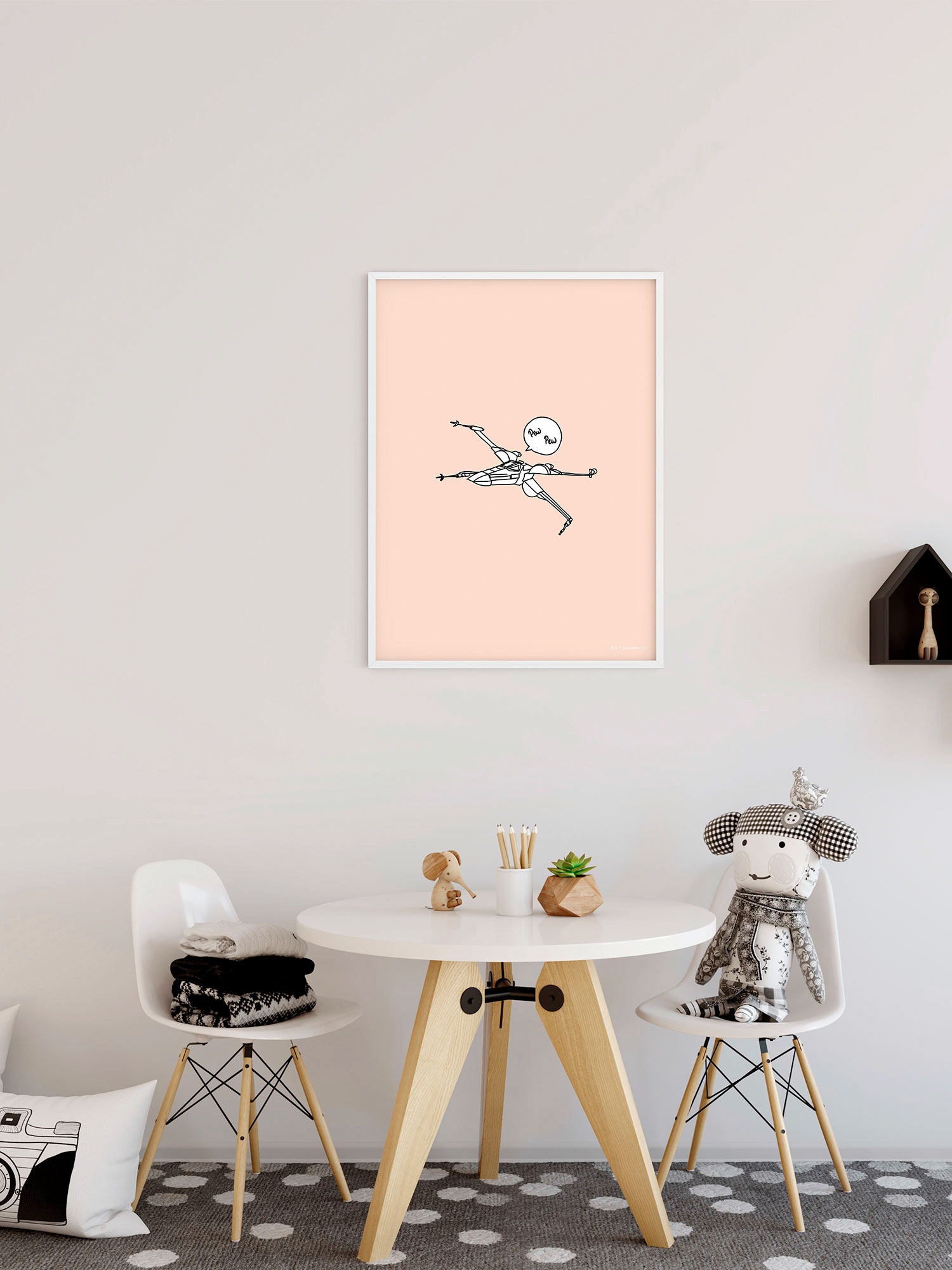 Komar Bild »Star Wars Pew Pew«, Disney, (1 St.), Wandbild zur Dekoration im Kinderzimmer - ohne Rahmen