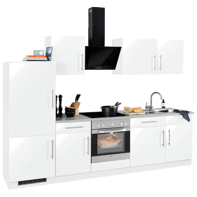 wiho Küchen Küchenzeile »Cali«, mit E-Geräten, Breite 280 cm bestellen |  BAUR