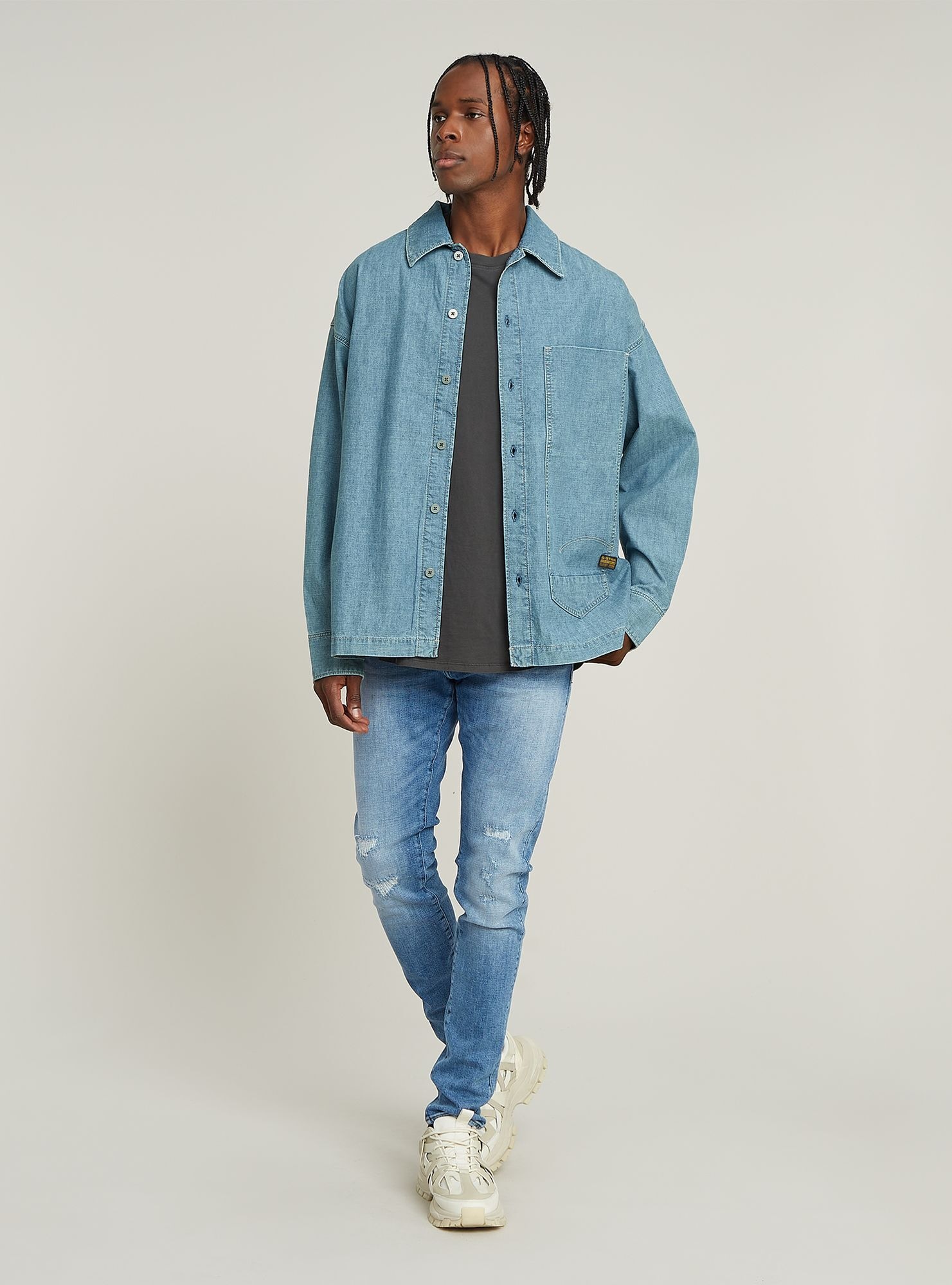 G-STAR Langarmshirt »Long Pocket Boxy Fit«