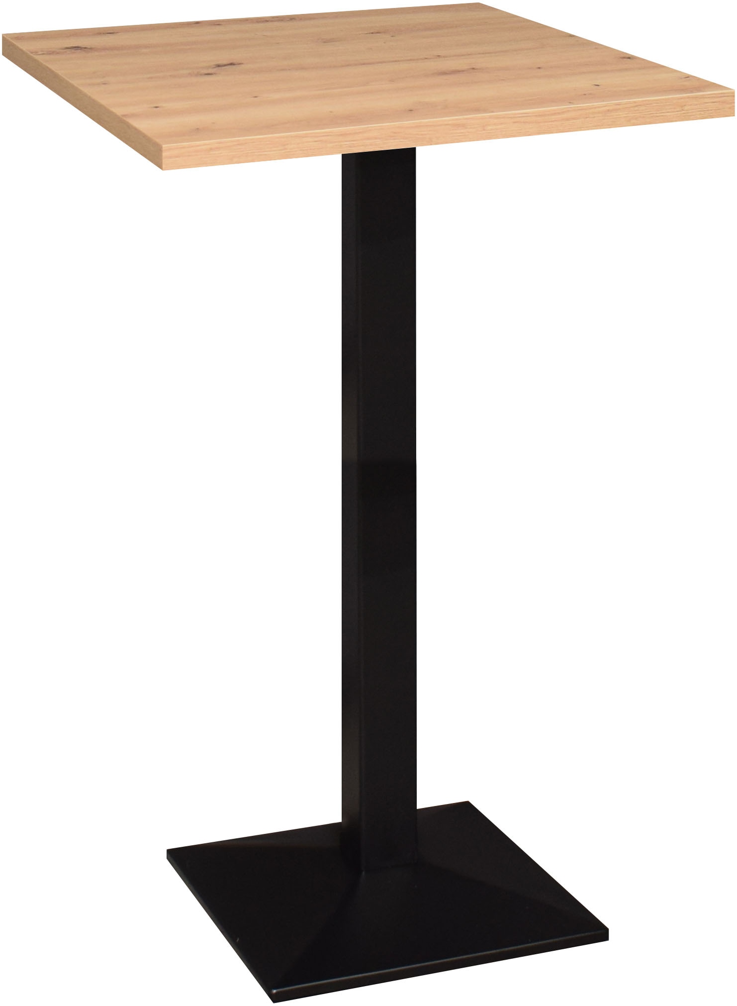 Mäusbacher "Big Bistro Metall" Quadrat-Säulengestell, eckige Platte BHT 70x105x70 cm