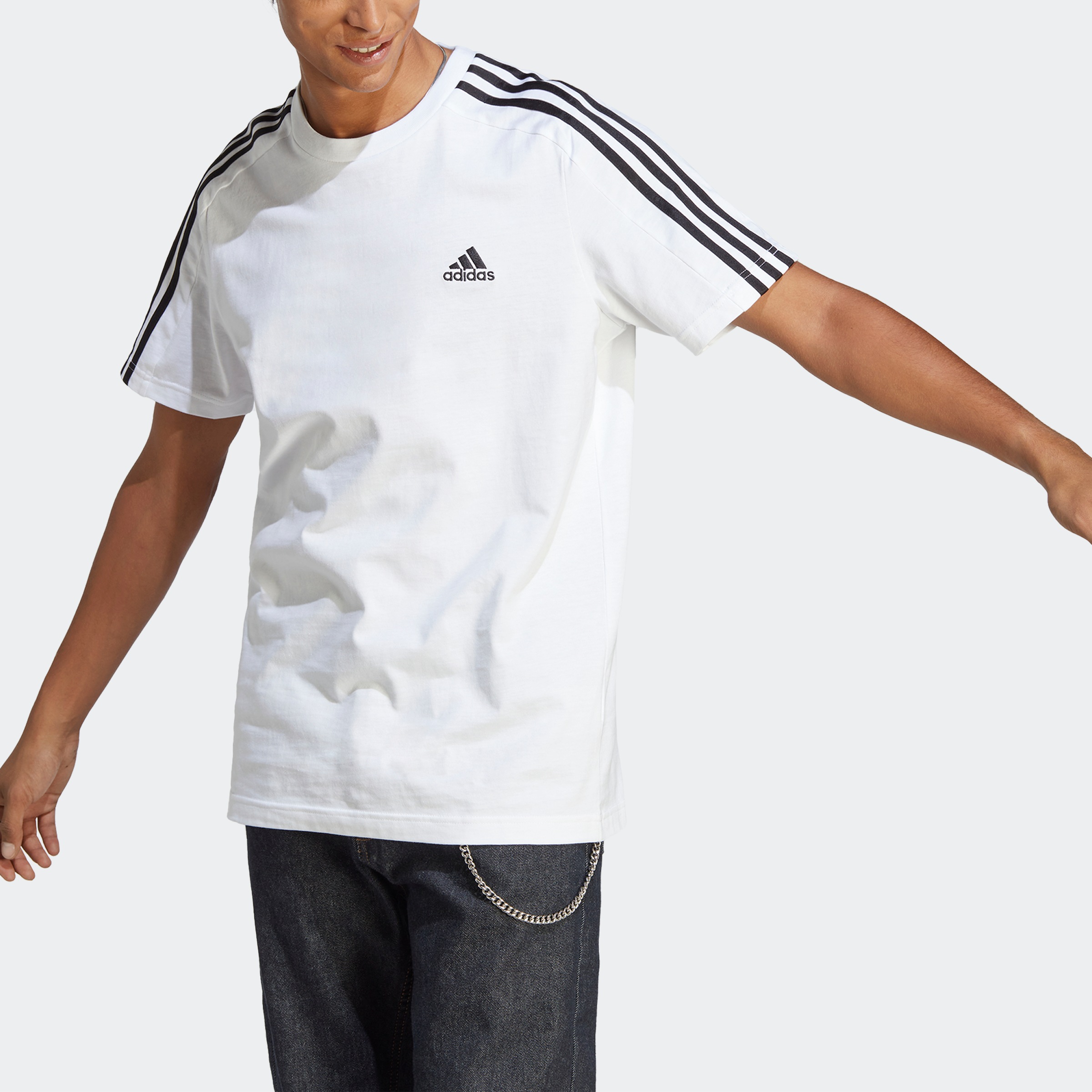 adidas Sportswear T-Shirt »ESSENTIALS SINGLE JERSEY 3-STREIFEN« kaufen