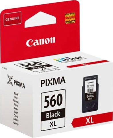 Canon Tintenpatrone »PG-560XL«, (1 St.), original Druckerpatrone 560 schwarz XL