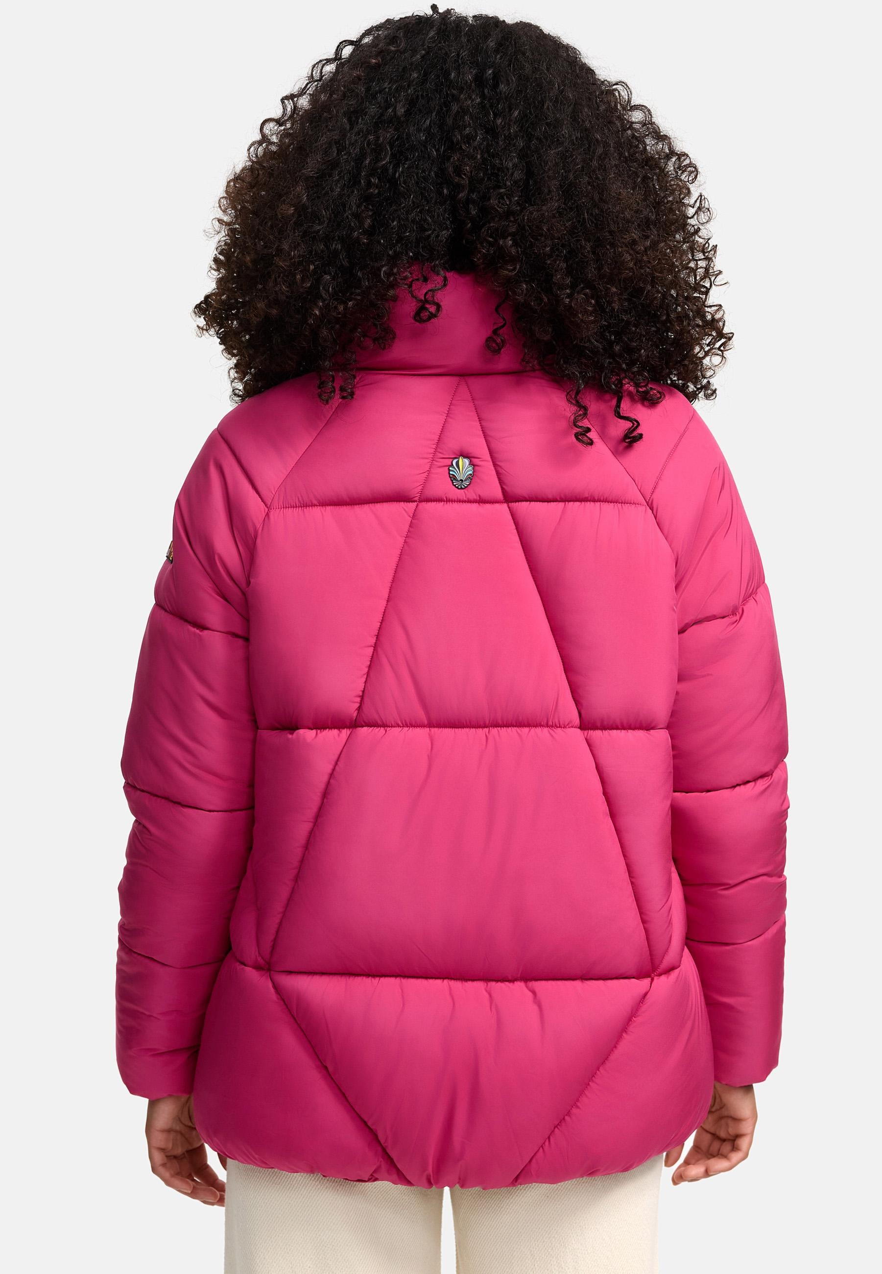 Navahoo Steppjacke »Schokolinaa 14«, ohne Kapuze, Winterjacke mit modischer Steppung & hohem Kragen