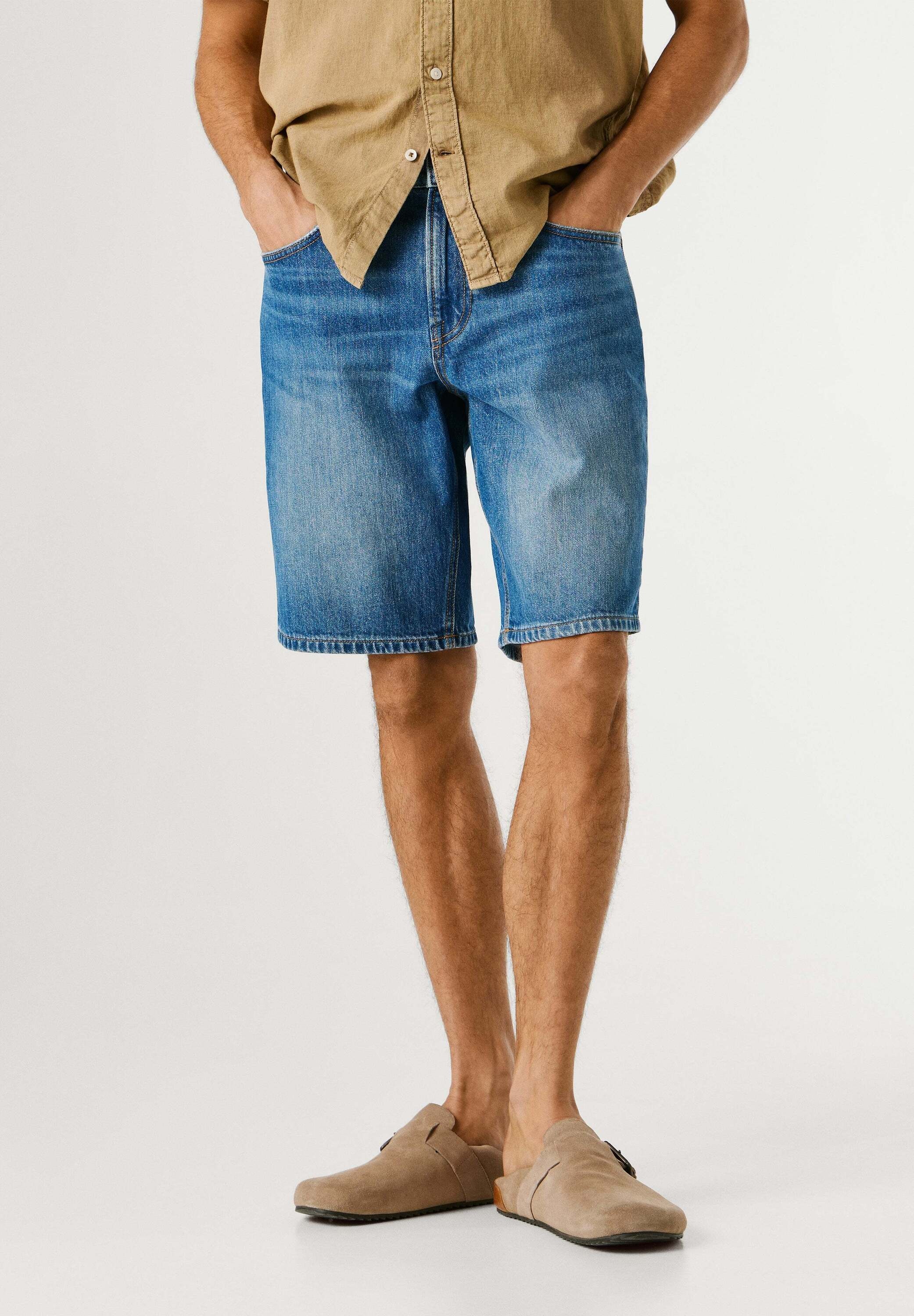 Pepe Jeans Shorts "shorts TAPERED SHORT CAMDEN BRIGHT BLUE"