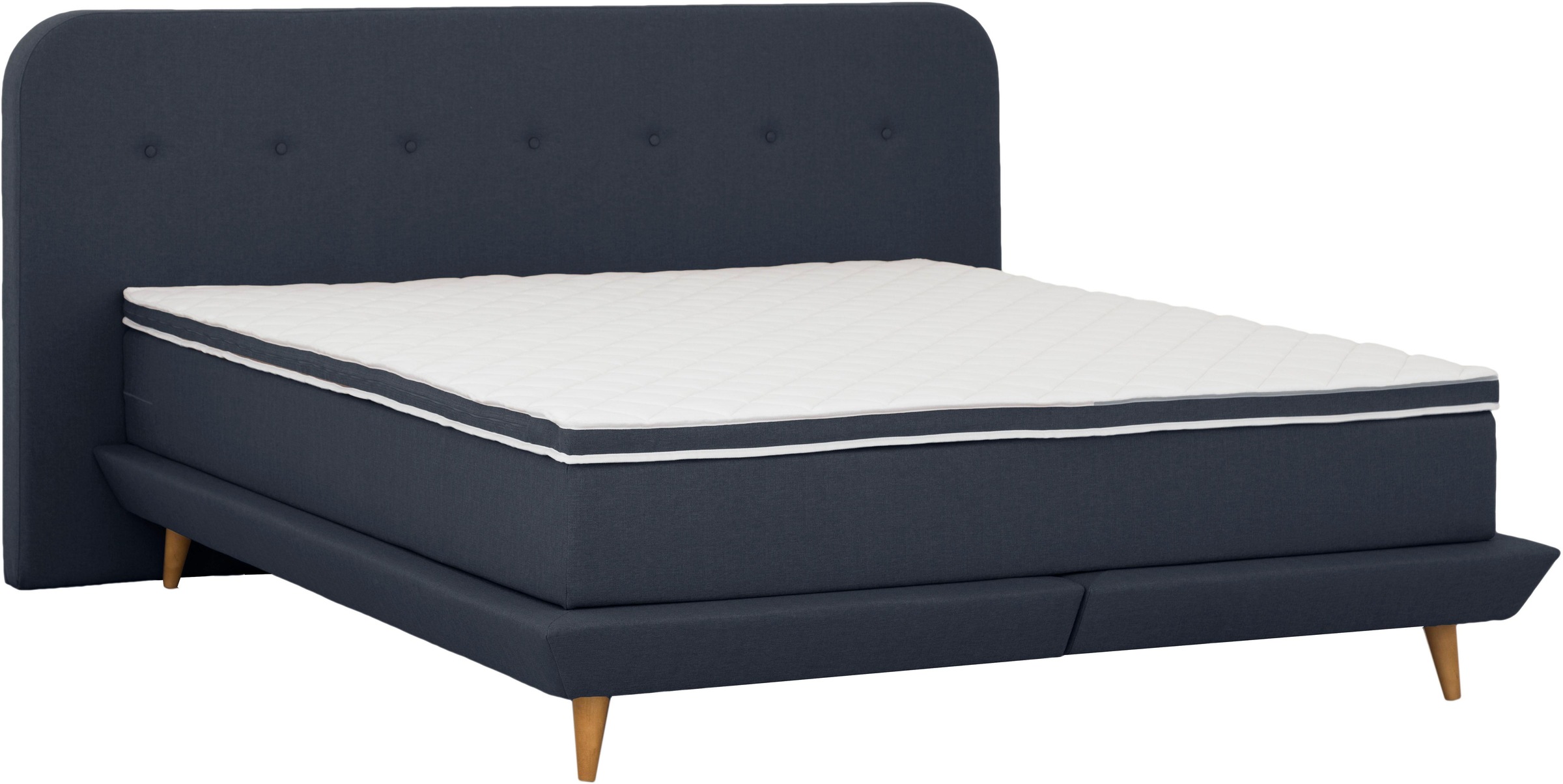 Thumbnail - Home affaire Boxspringbett "Premium" Steppung mit Knopfheftung, inkl. Topper