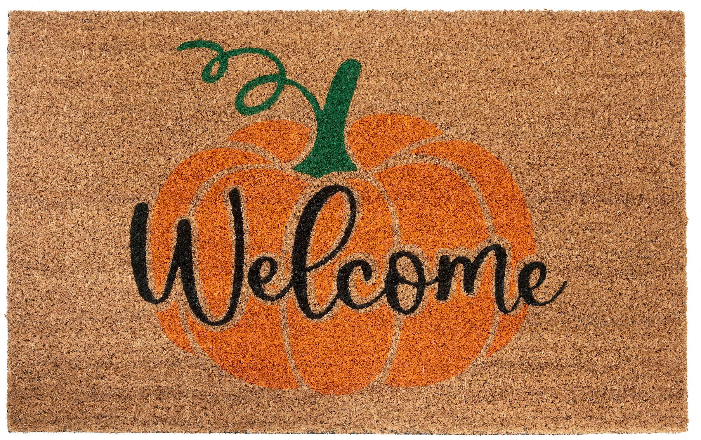 HANSE Home Fußmatte »Mix Mats Kokos Welcome Pumpkin«, rechteckig, Kokos,  Schmutzfangmatte, Outdoor, Rutschfest, Innen, Kokosmatte, Flur | BAUR