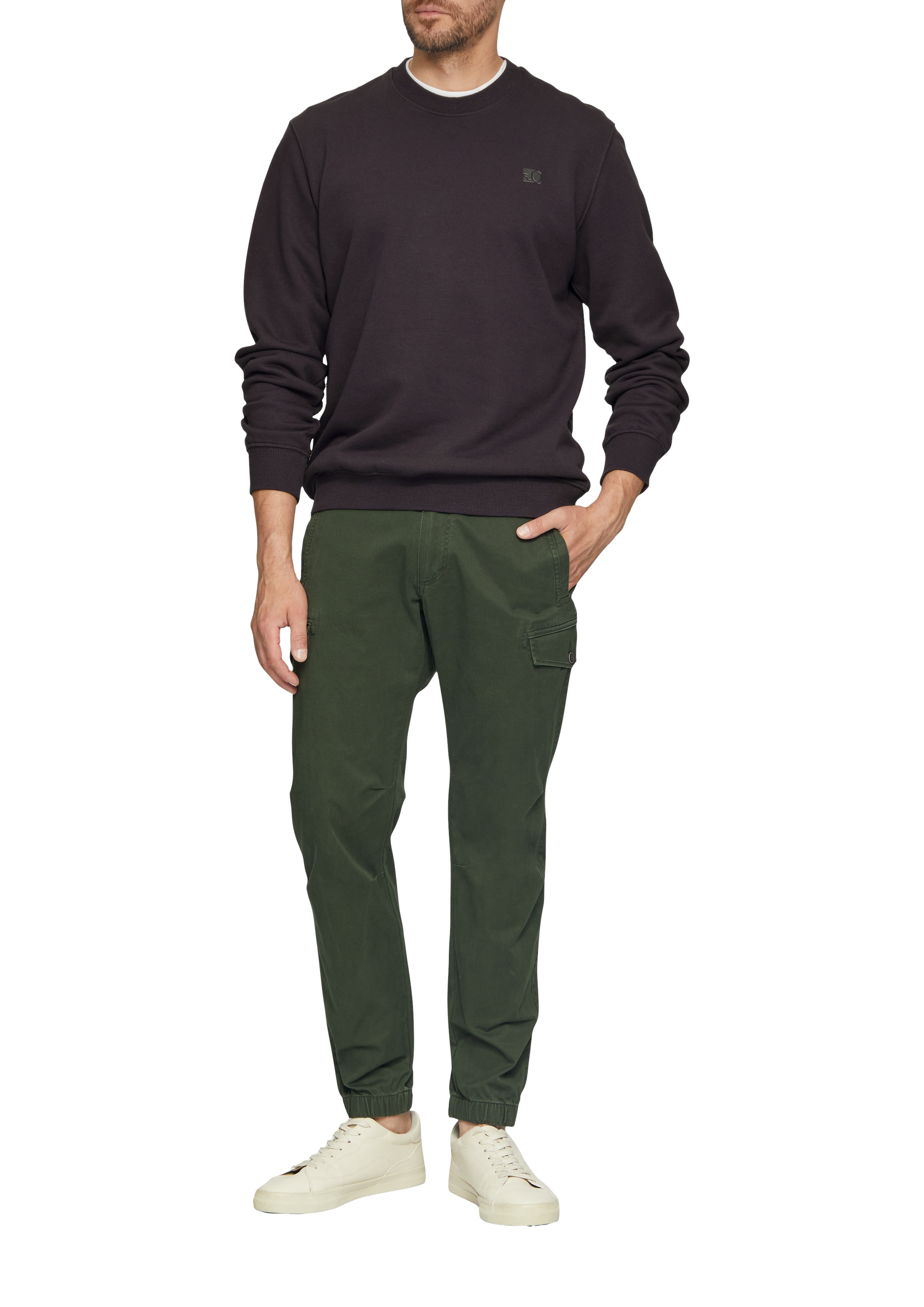 s.Oliver Sweatshirt, mit Logo Stickerei