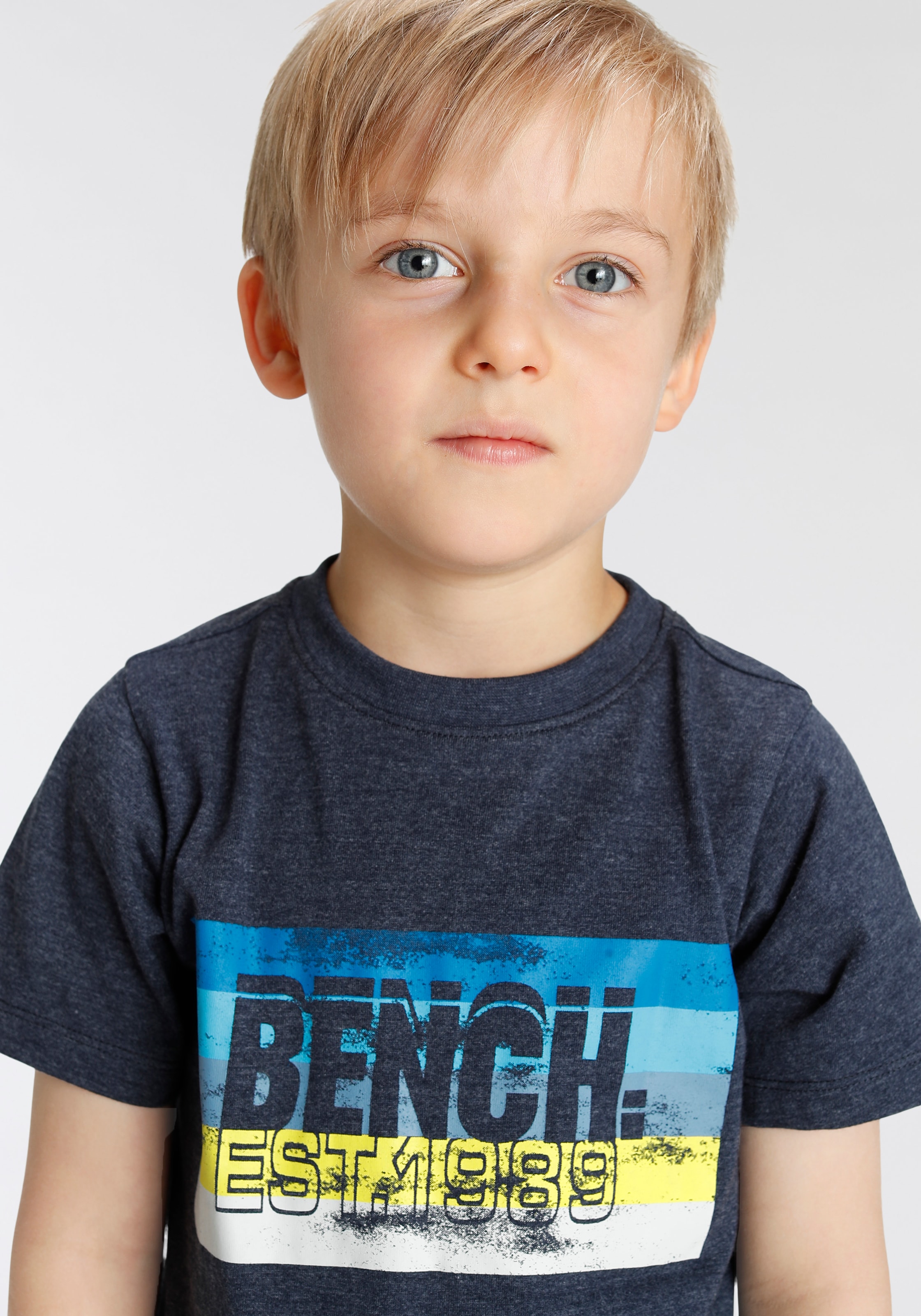 Bench. T-Shirt, melierte Qualität online kaufen | BAUR | Rundhalsshirts
