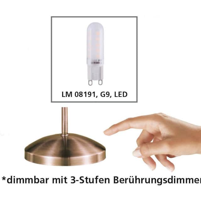 verstellbar Neuhaus BAUR »Pino«, Touchdimmer; LED 1 flexibel flammig-flammig, Paul | Tischleuchte 3-Stufen