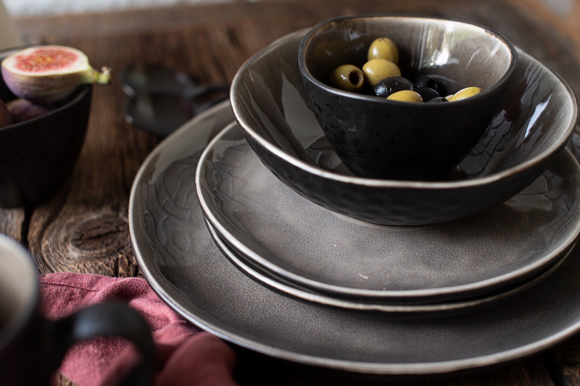 MÄSER Servierplatte "Niara Organic, Servierplatten-Set, Steinzeug" günstig online kaufen