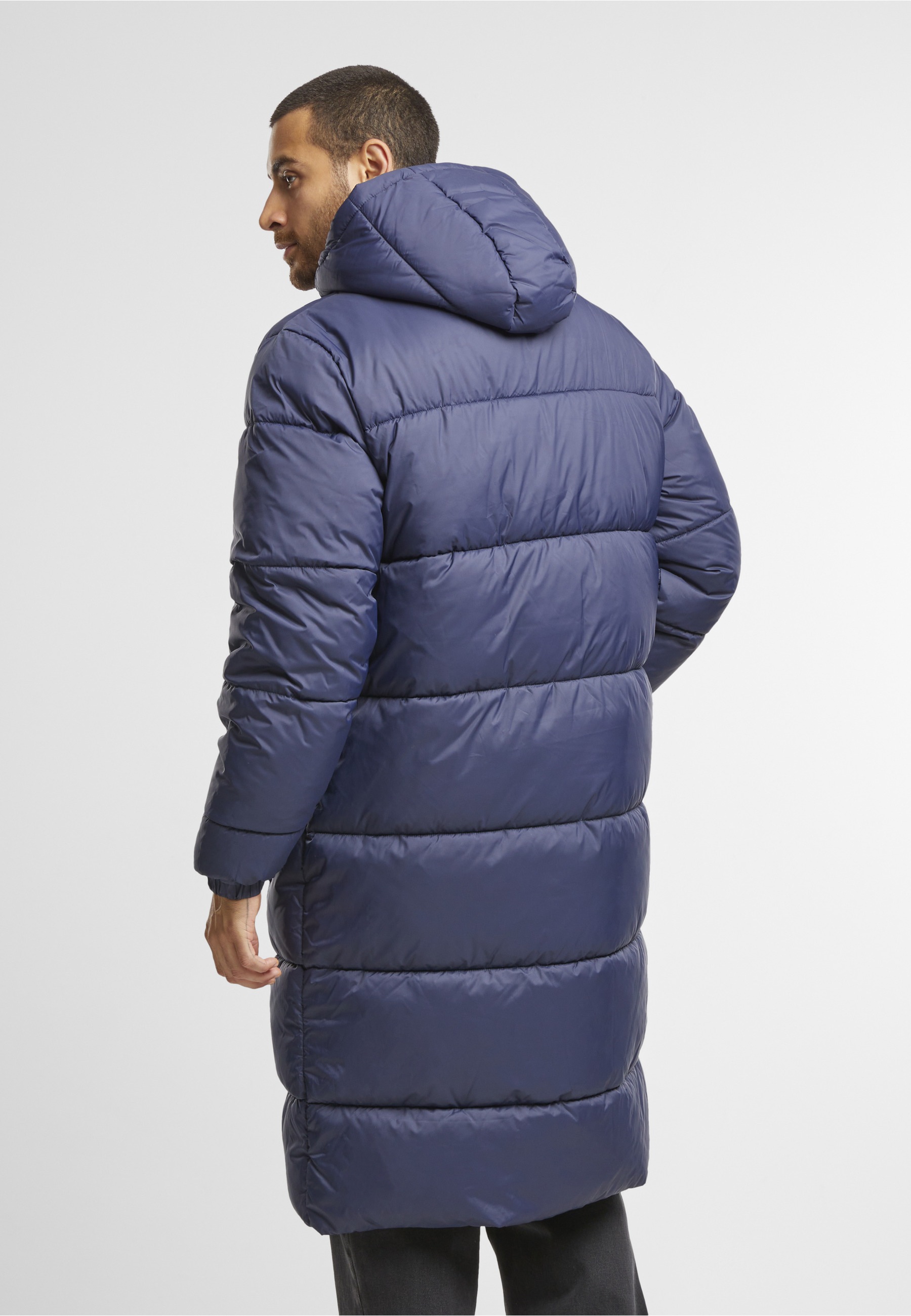 URBAN CLASSICS Winterjacke »Urban Classics Mens Long Puffer Coat« 1 Stk. tlg. mit Kapuze