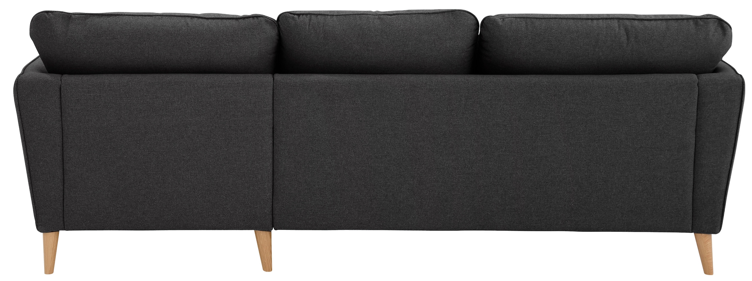 Home affaire Ecksofa »MARSEILLE (242/152cm),L-Form, Rec. rechts/links«, Massivholzbeine aus Eiche, in verschieden Bezügen und Farbvarianten