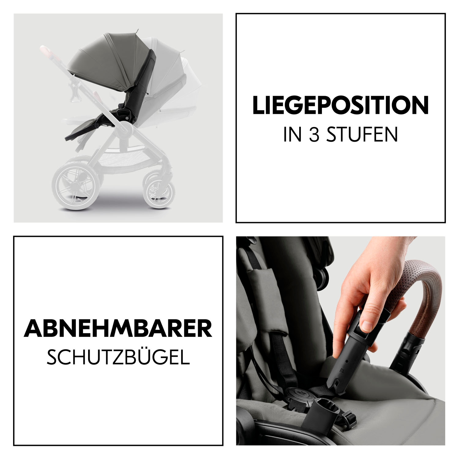 Hauck Kombi-Kinderwagen »Comfort N Care Air«, 22 kg, Belastbarkeit bis 22 kg