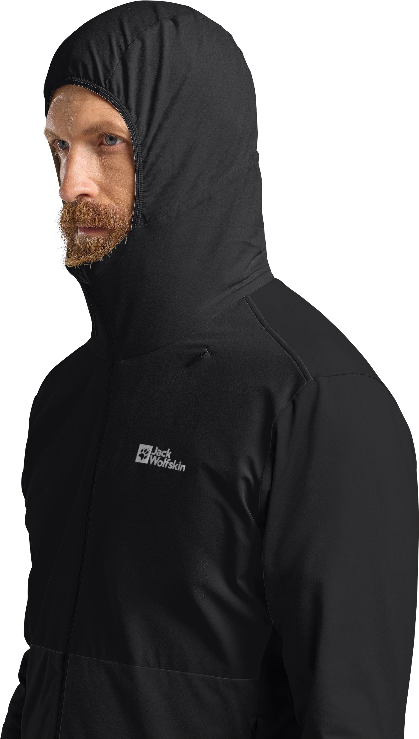 Jack Wolfskin Kapuzenfleecejacke »PRELIGHT TRAIL HOODY M«, mit Kapuze