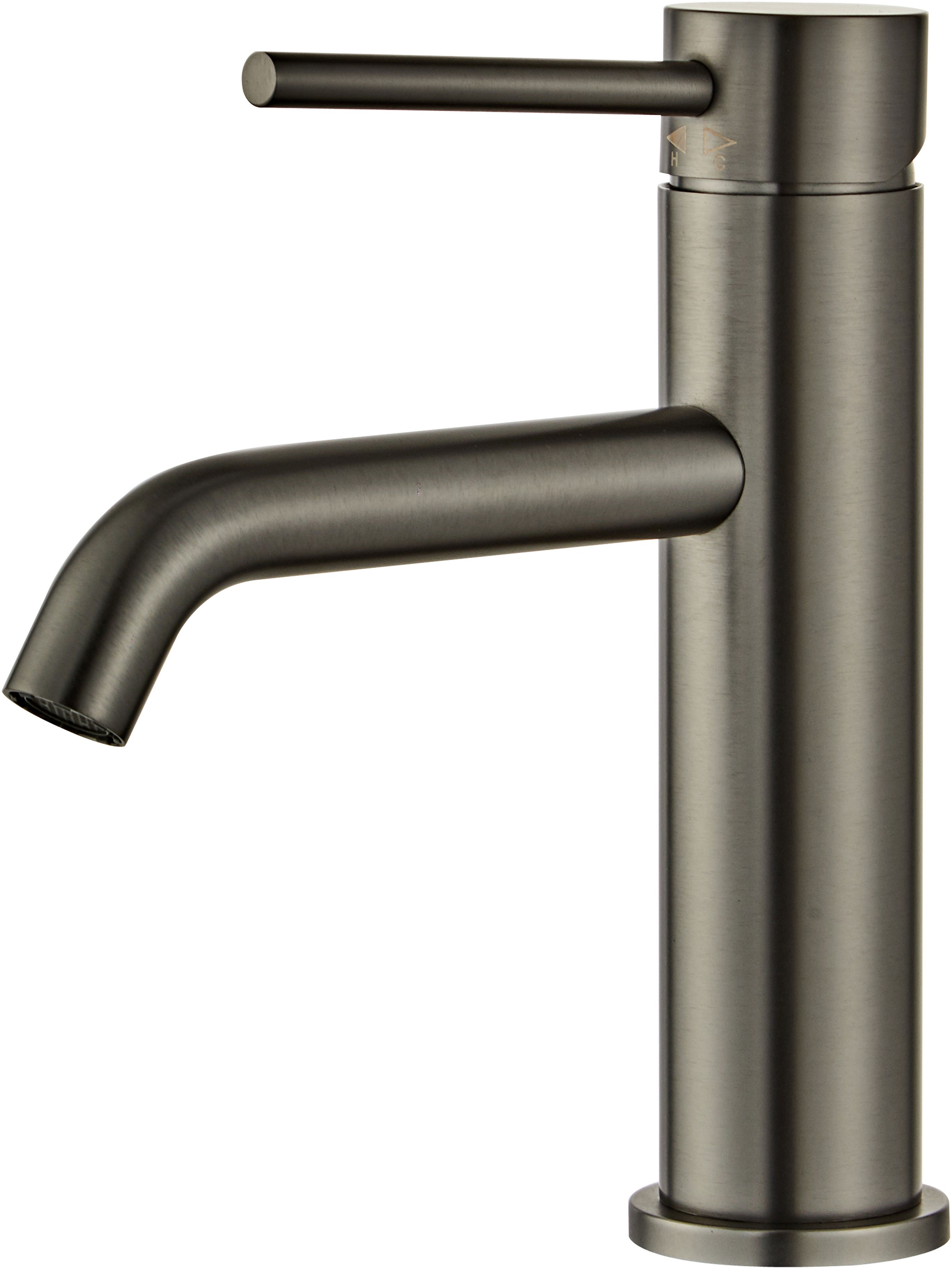 Badarmatur ØRESUND, B:4cm H:18,3cm T:16cm, grau, Edelstahl, Armaturen, "Glockenblume", in verschiedenen Farben