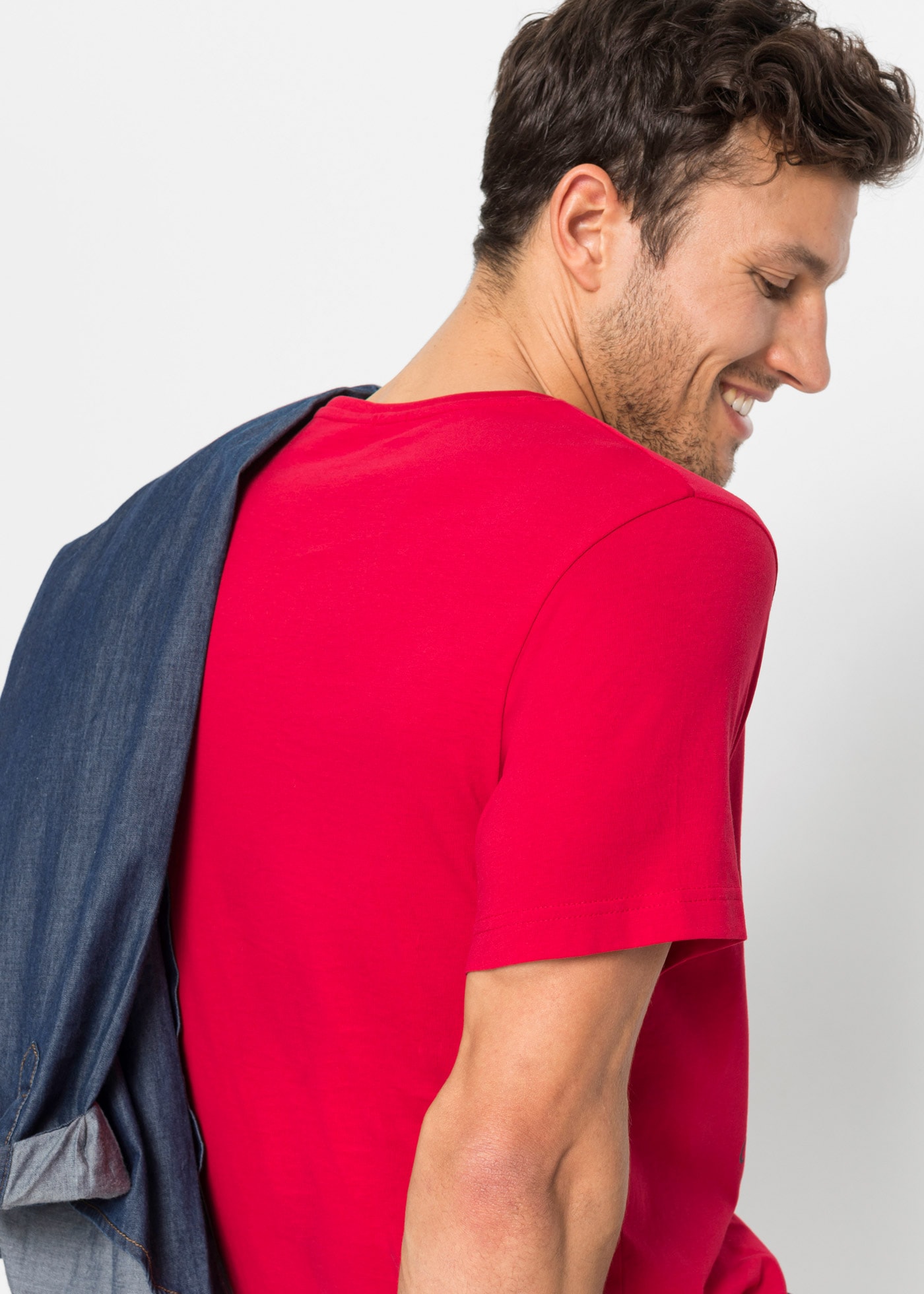 bonprix T-Shirt Packung, 3 regular fit, kurze Ärmel, für Frühling und Sommer, aus Baumwolle