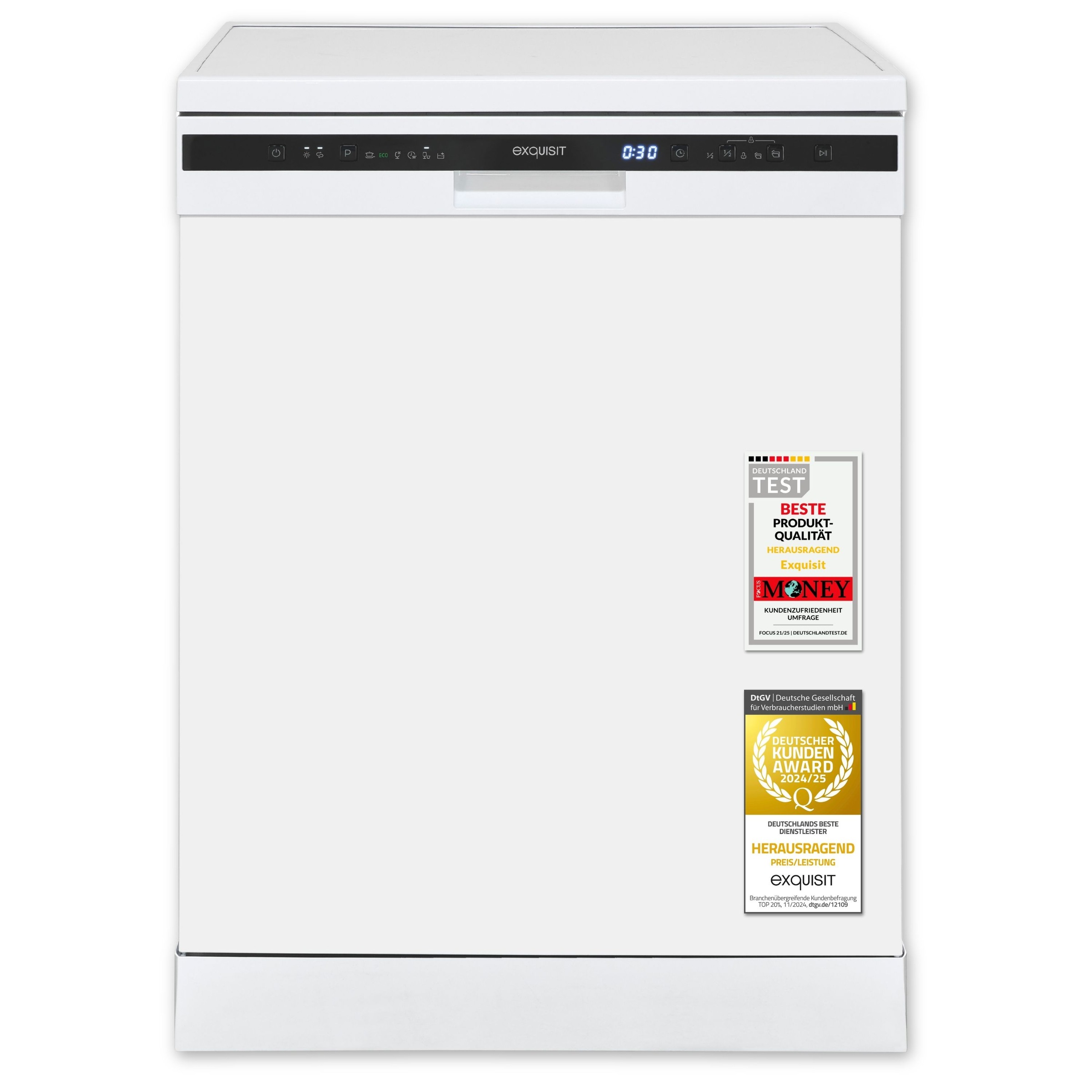 exquisit Standgeschirrspüler 6314 "GSP6314-030C weiss" 10,2 l 14 tlg. Maßge günstig online kaufen