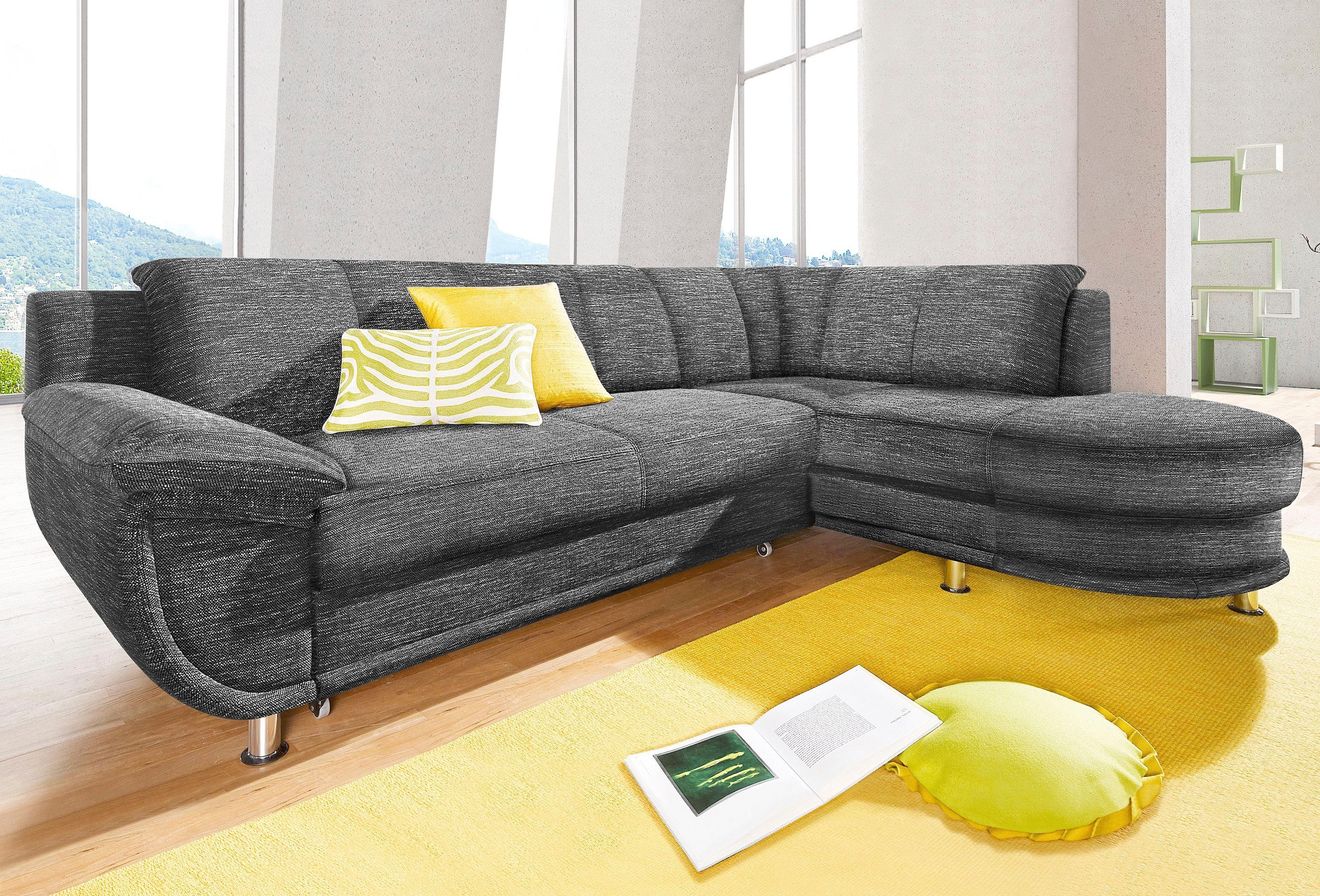 TRENDMANUFAKTUR Ecksofa "Rondo, zeitlos und elegant, bequem, L-Form", wahlw günstig online kaufen