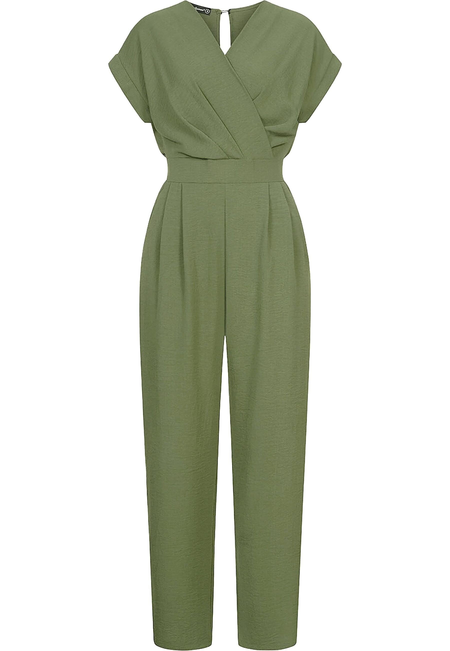 CLOUD 5IVE Jumpsuit "CLOUD 5IVE Jumpsuit in Wickeloptik mit 2-Pockets" 1 St günstig online kaufen