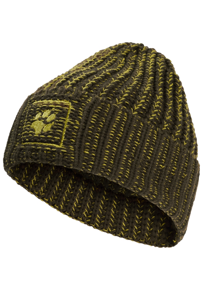 Jack Wolfskin Beanie "BADGE PAW BEANIE" Strickbeanie, warm, weich
