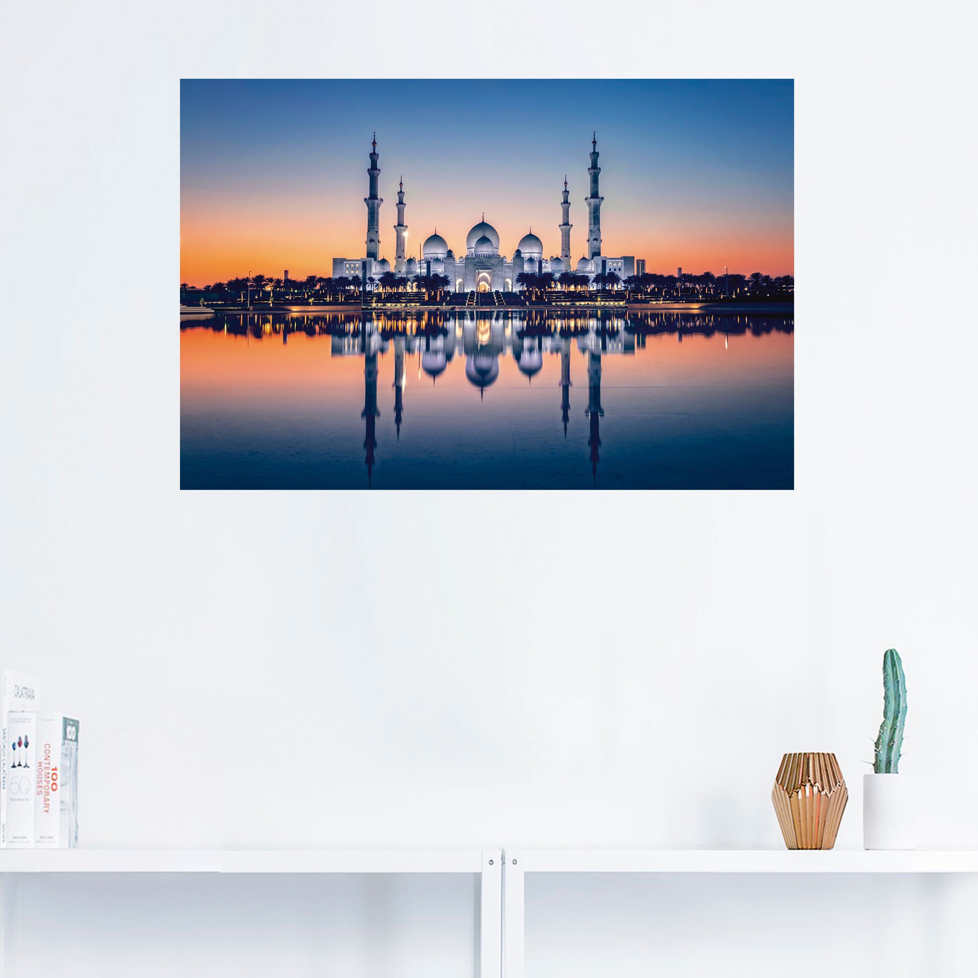 Artland Alu-Dibond-Druck »Scheich-Zayid-Moschee III«, Bilder von Asien, (1 St.), für Innen- und Außenbereich geeignet, Outdoorbild