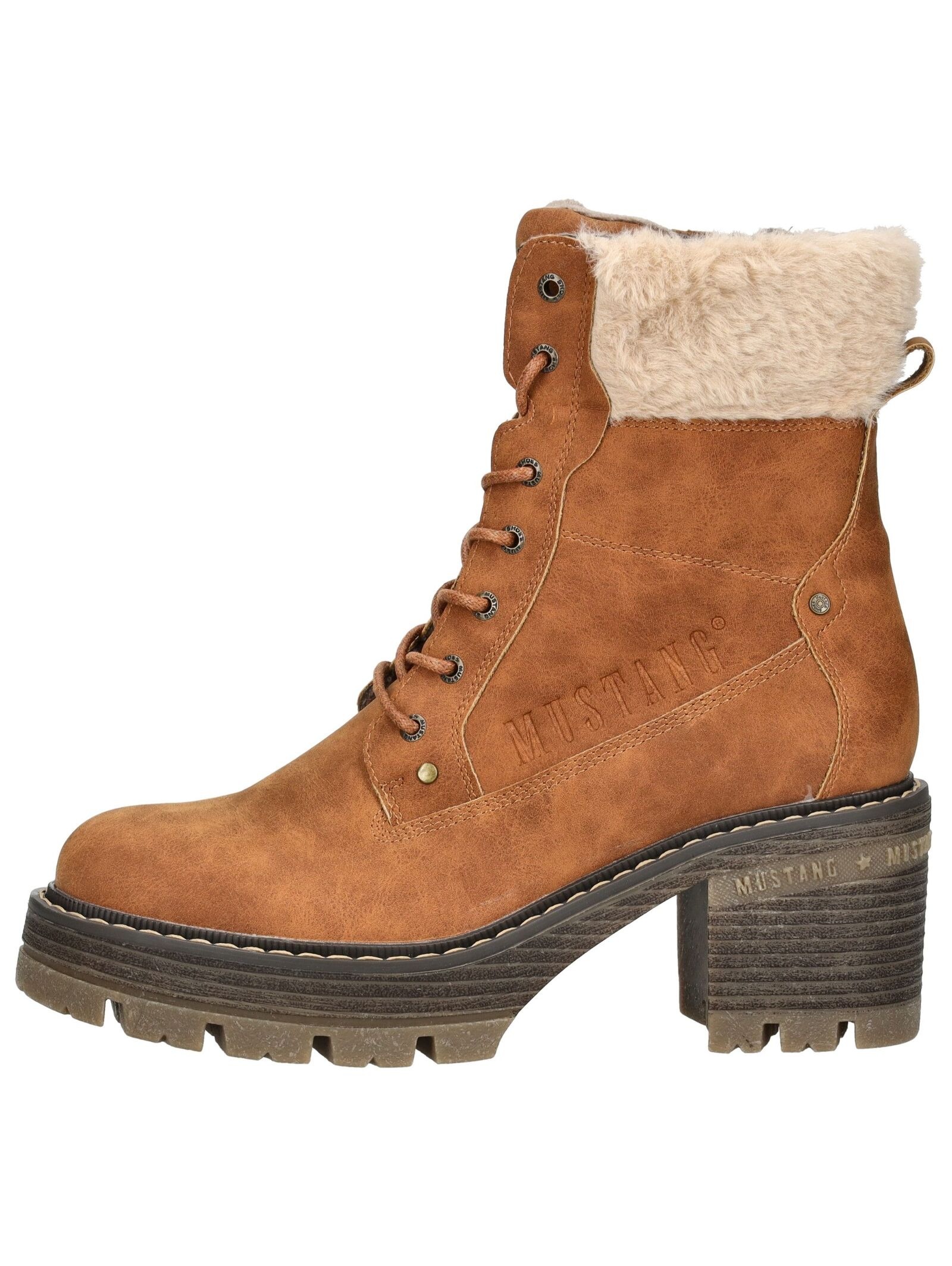 Mustang Shoes High-Heel-Stiefelette »Mustang Shoes Stiefelette Lederimitat/Textil«