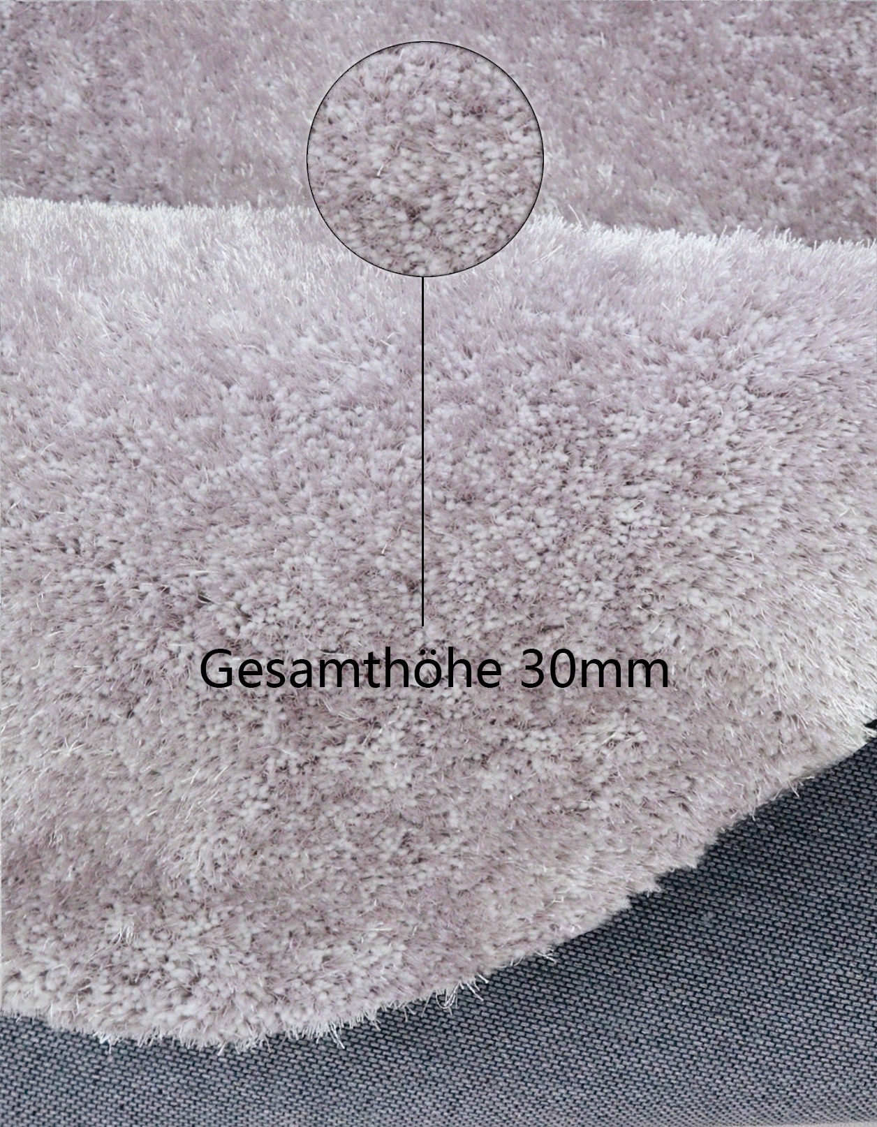 Bruno Banani Hochflor-Bettumrandung »Dana Teppich, Kundenliebling«, (3 tlg.), unifarben, Mikrofaser, pflegeleicht, Bettvorleger, Schlafzimmer