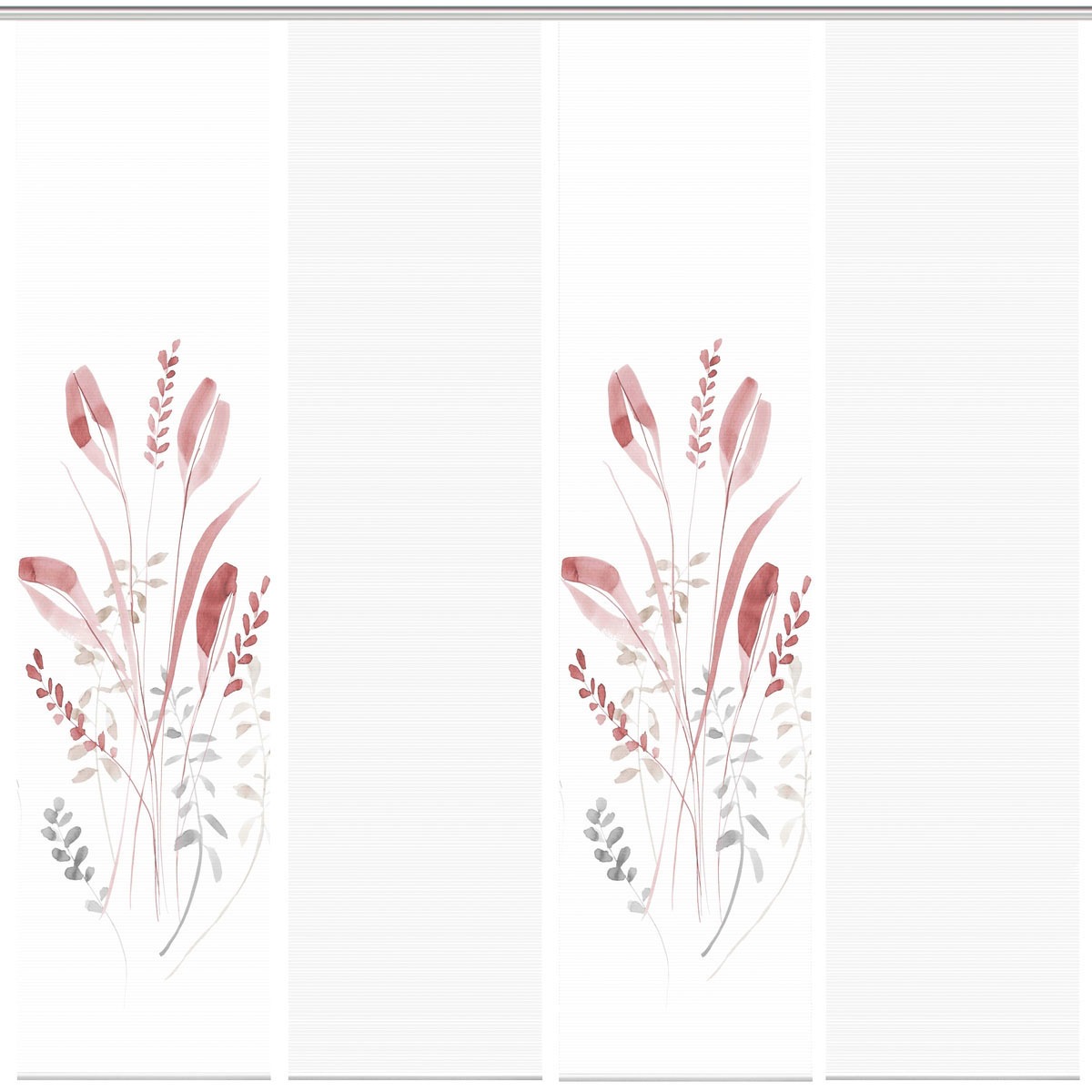 Thumbnail - Vision S Schiebegardine "AYENE 4er SET" Paneelwagen 4 Stk. tlg. Schiebevorhang Digidruck 4er Set AYENE