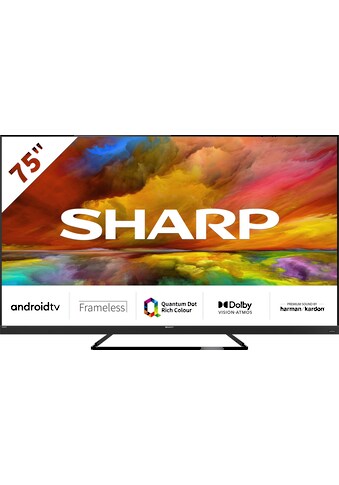 Sharp LED-Fernseher »75EQ3EA«, 189 cm/75 Zoll, 4K Ultra HD, Smart-TV-Android TV kaufen