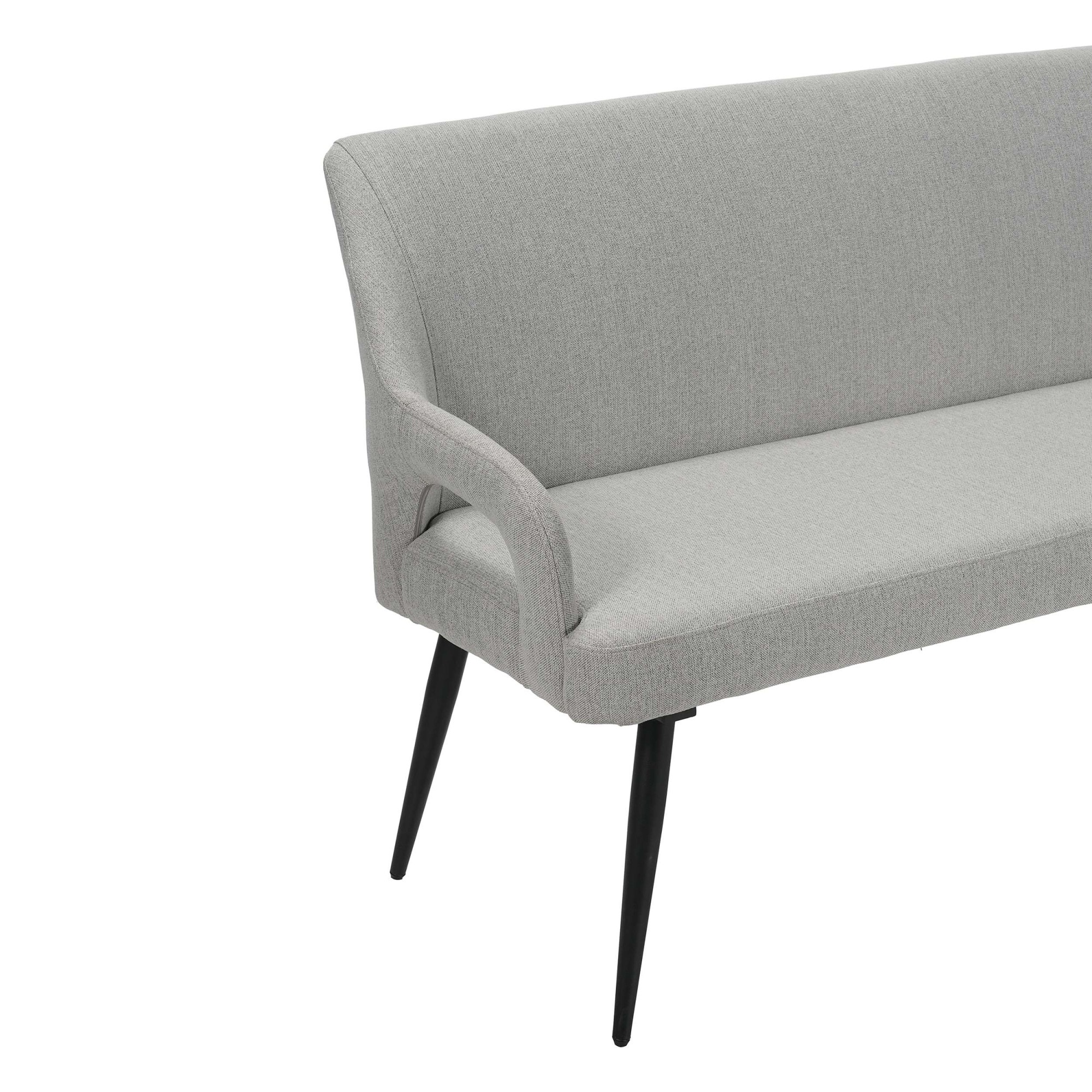 OTTO home Essbank "Darragh" schwarze Metallbeine, pflegeleichter Webstoff B günstig online kaufen