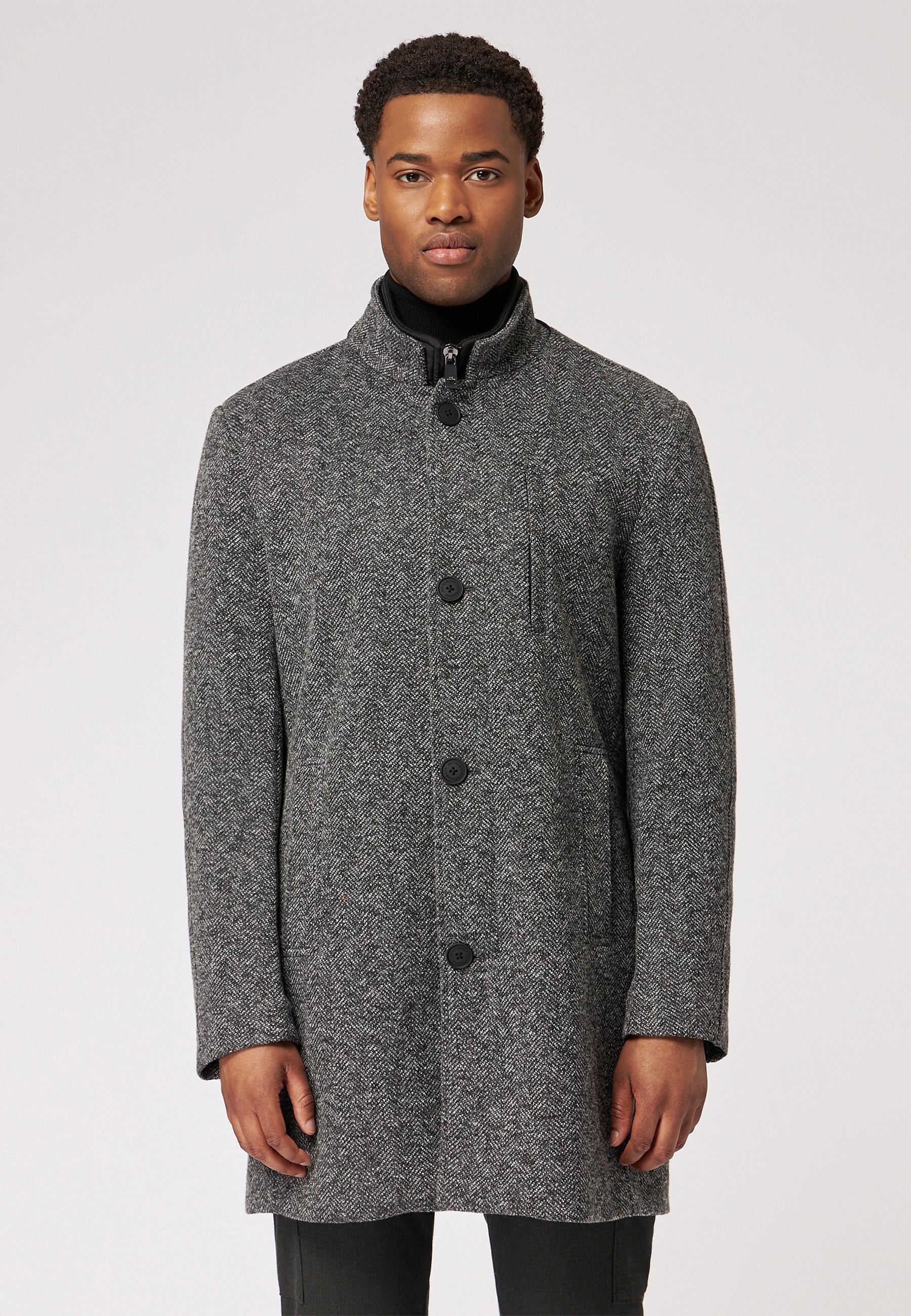 Roy Robson Kurzmantel »Stehkragenmantel su Fischg...