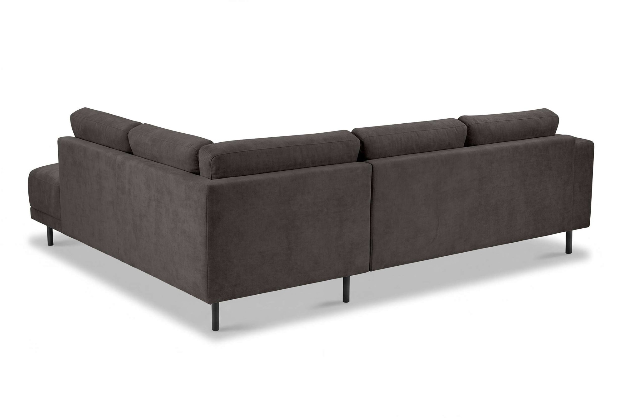 OTTO home Ecksofa »Sveeva, L-Form, B.240 cm, schwarze Metallfüße« langlebiger Strukturstoff, mit Wellenunterfederung, viele Farben