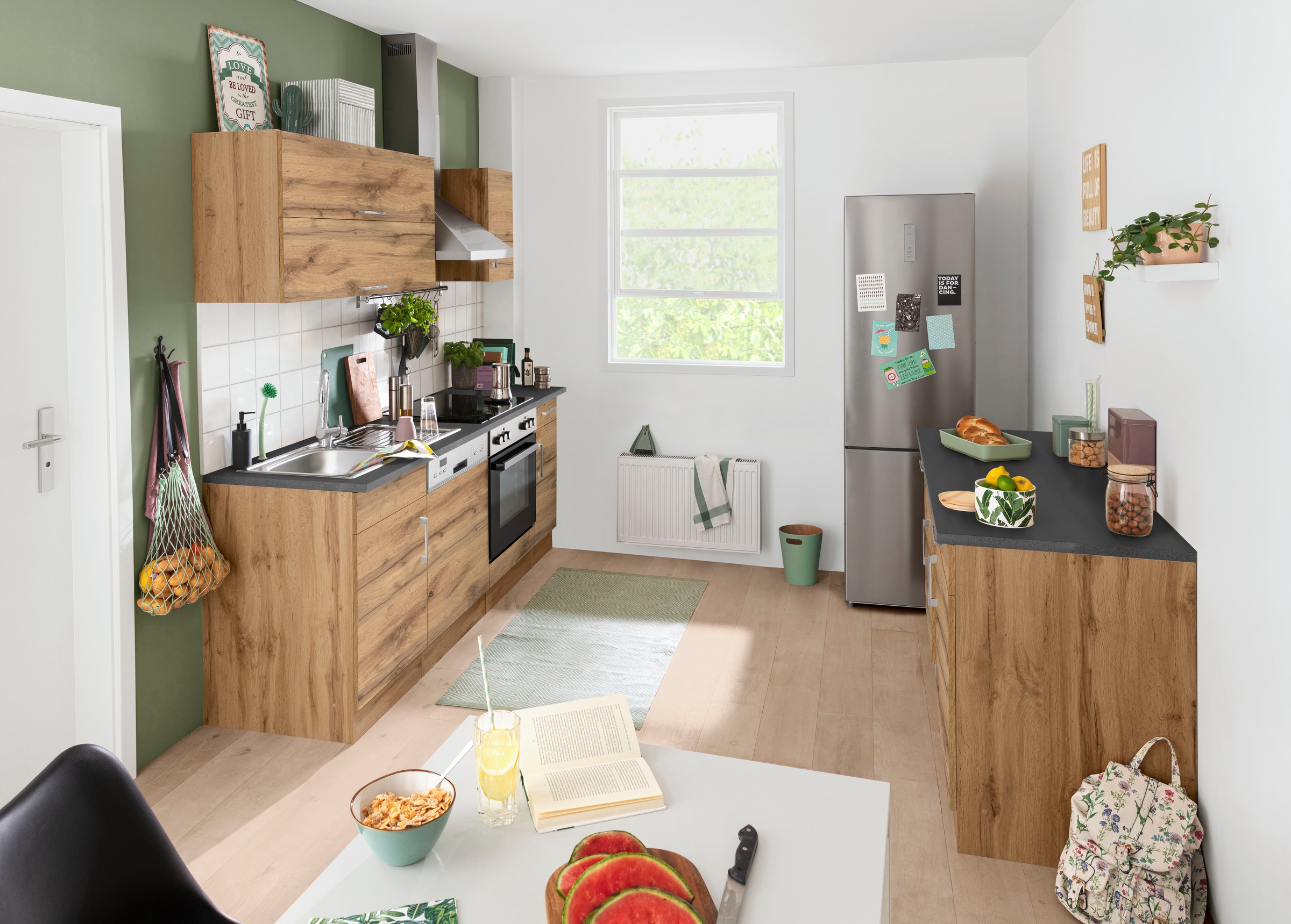 KOCHSTATION Küchenzeile "KS-Colmar" ohne E-Geräte, Breite 210 cm günstig online kaufen