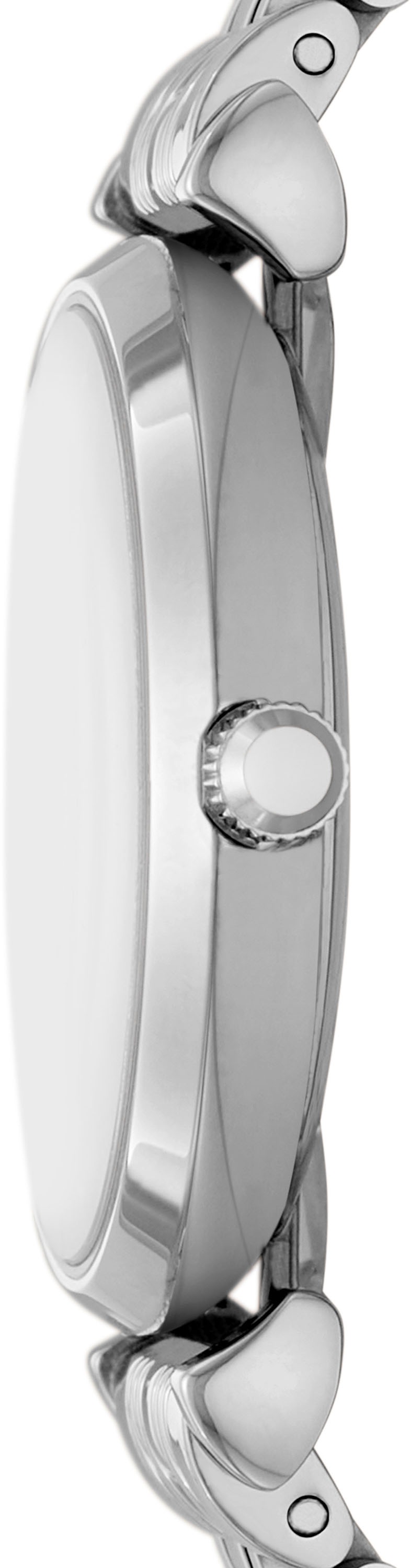Emporio Armani Quarzuhr, Armbanduhr, Damenuhr, analog, Edelstahlarmband