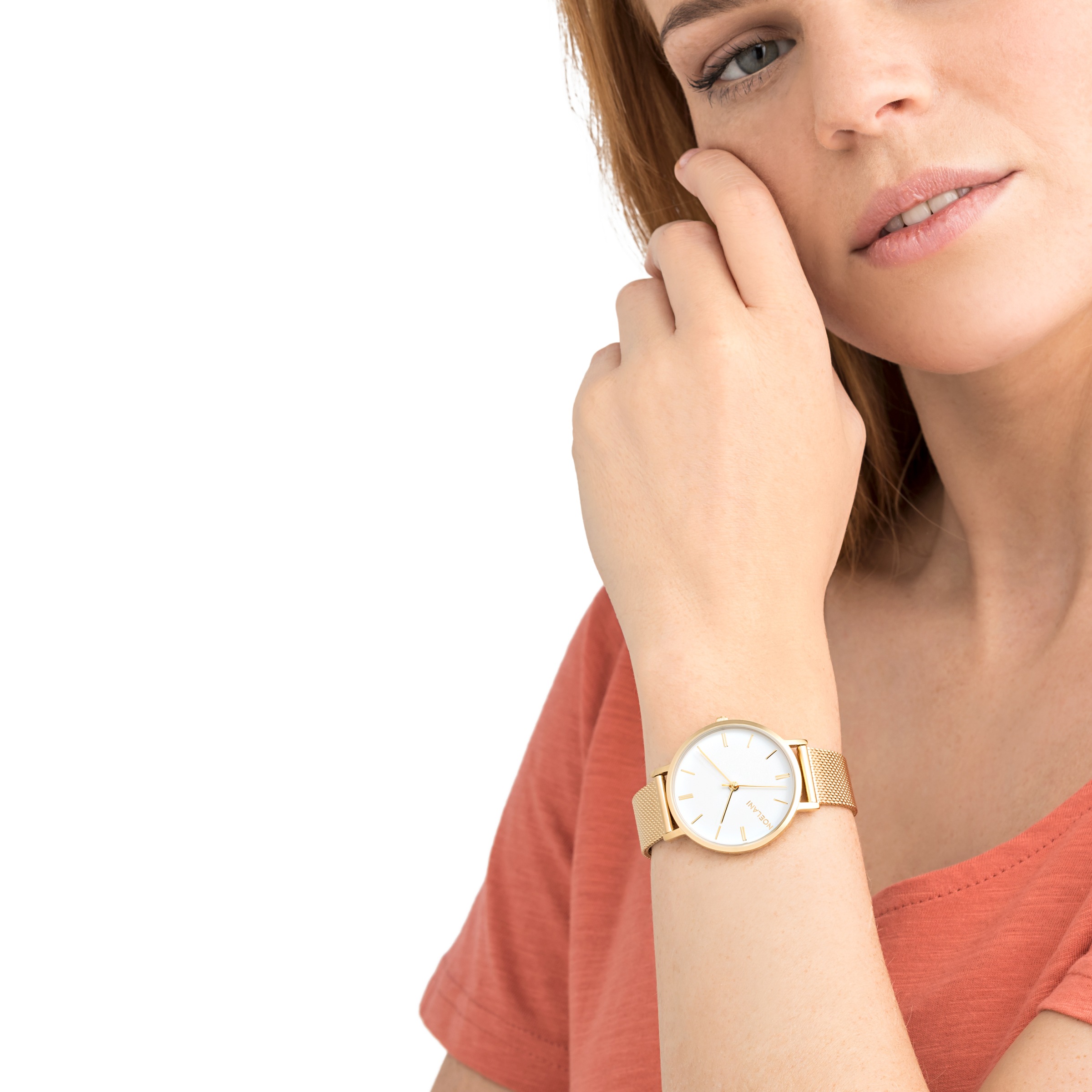 Noelani Quarzuhr, Armbanduhr, Damenuhr, Edelstahlarmband, analog