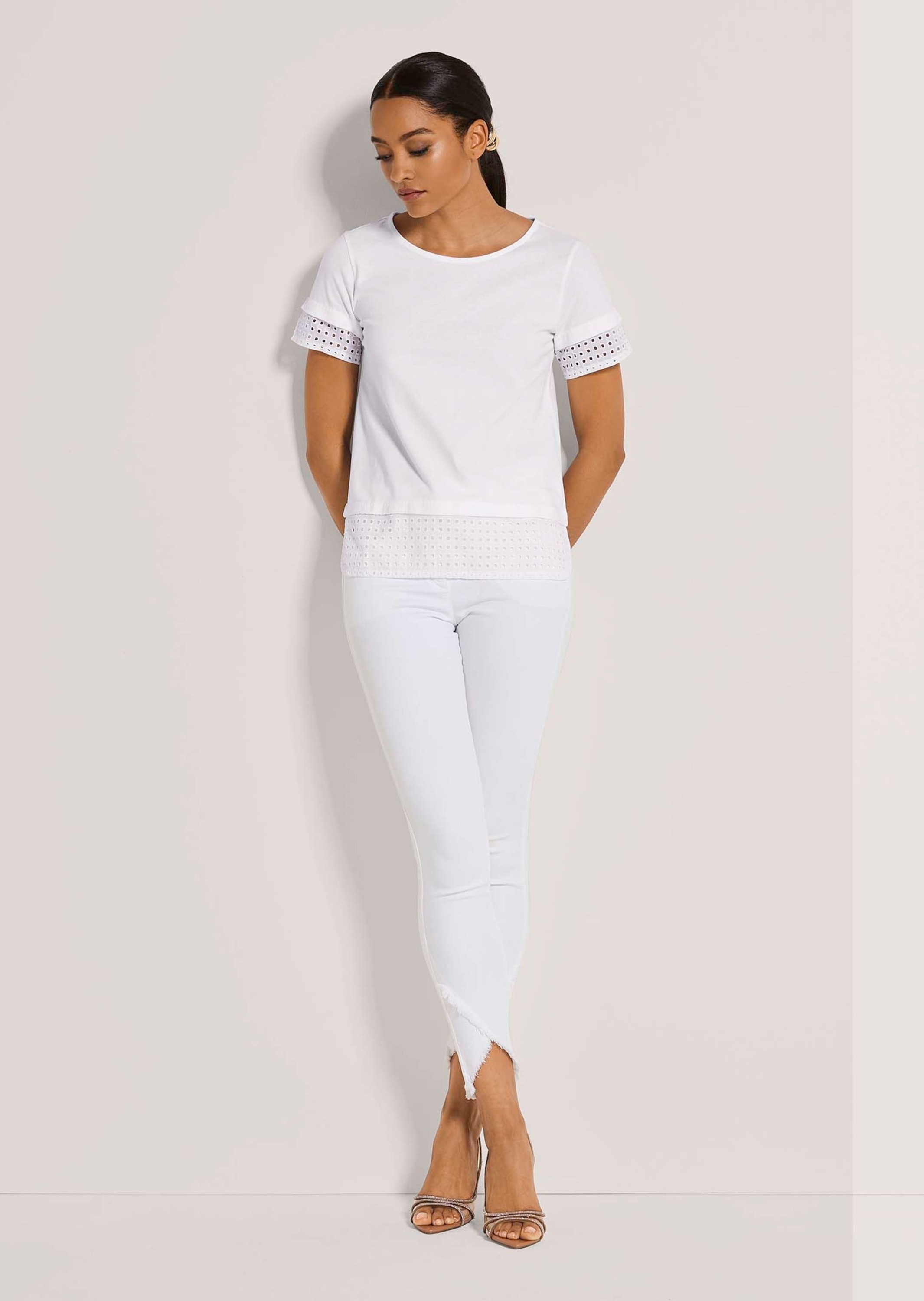 MADELEINE Kurzarmshirt "Shirt Shirt mit Madeira-Spitze" günstig online kaufen