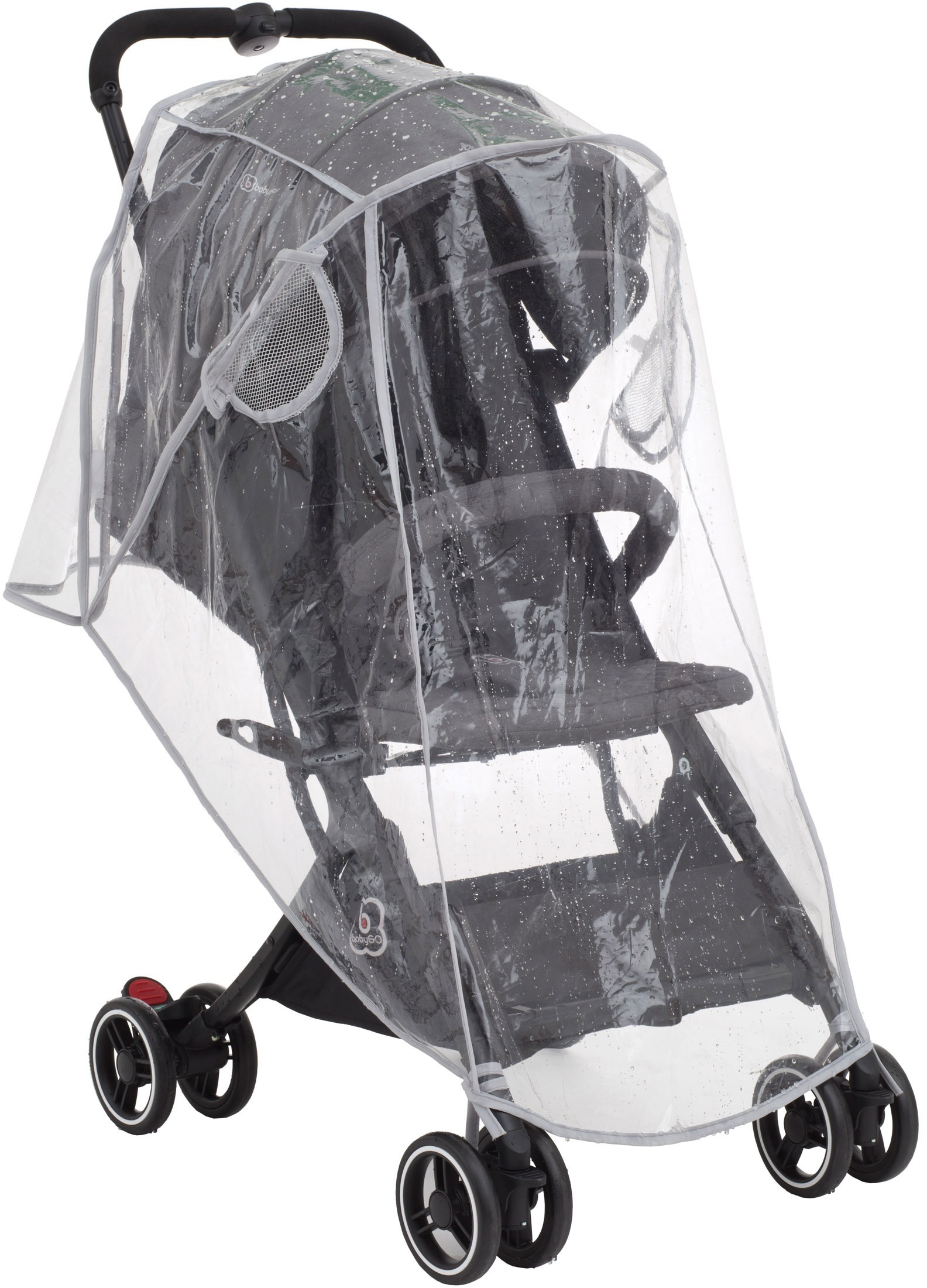 BabyGo Kinderwagen-Regenschutzhülle »Regenschutz«, für Kinderwagen; durchsichtig mit seitlichen Belüftungsöffnungen