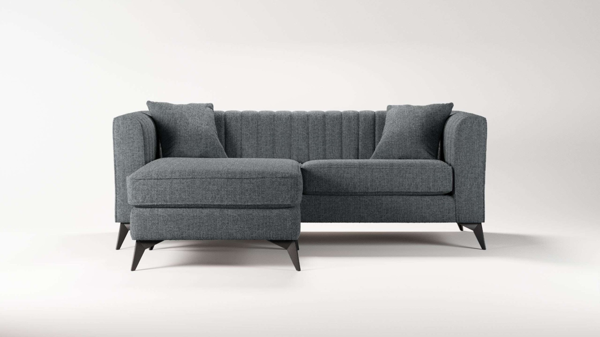 Places of Style Ecksofa "MATTHEW L-Form ideal für kleine Räume, Maße B/T/H: günstig online kaufen
