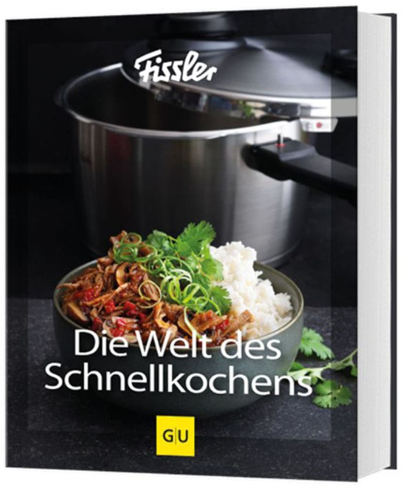 FISSLER Kochbuch "Die Welt des Schnellkochens", B:22cm H:2,6cm, schwarz, Bücher, Kochen mit dem Schnellkochtopf