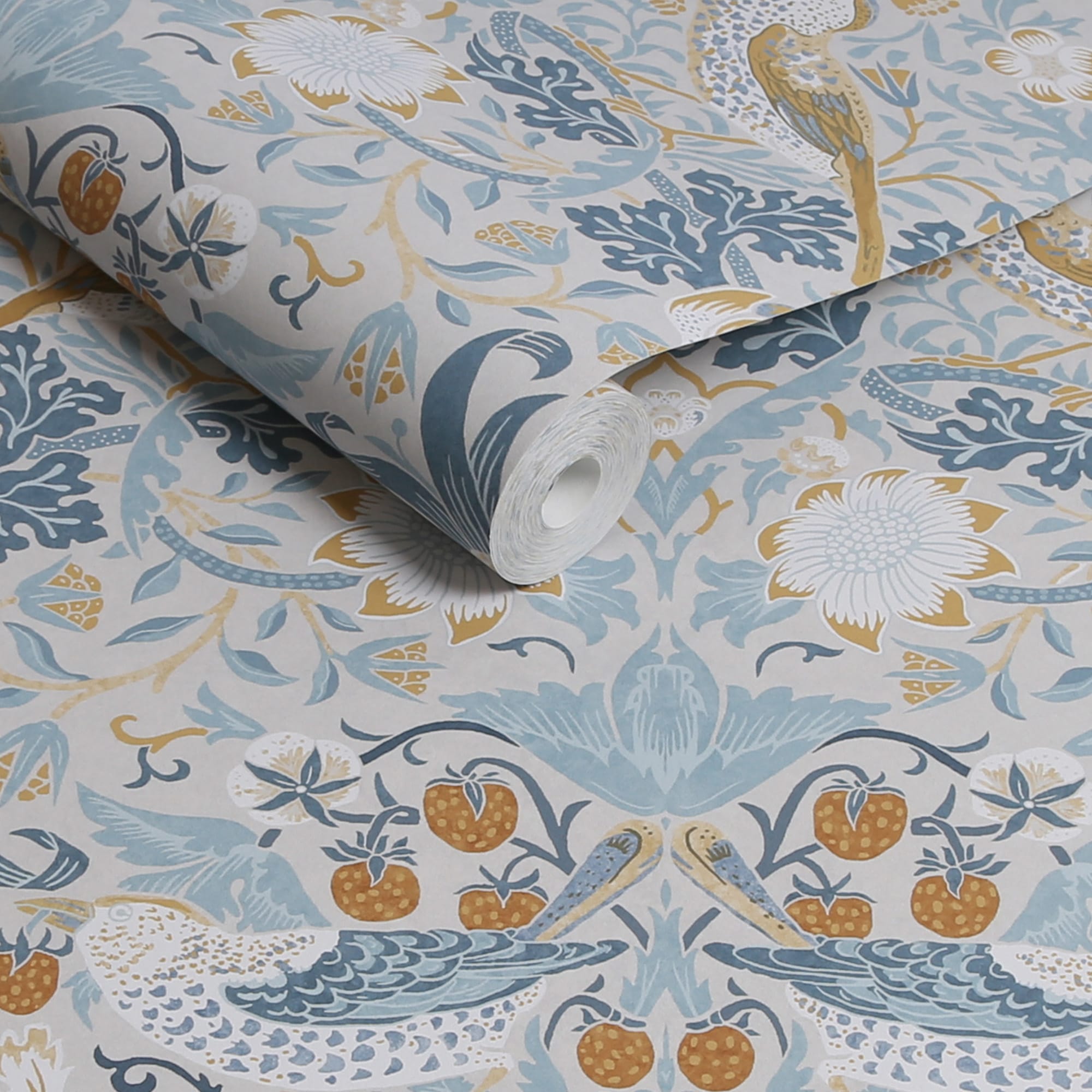 WILLIAM MORRIS AT HOME Vliestapete »Strawberry Thief«, Retro, Design Tapeten