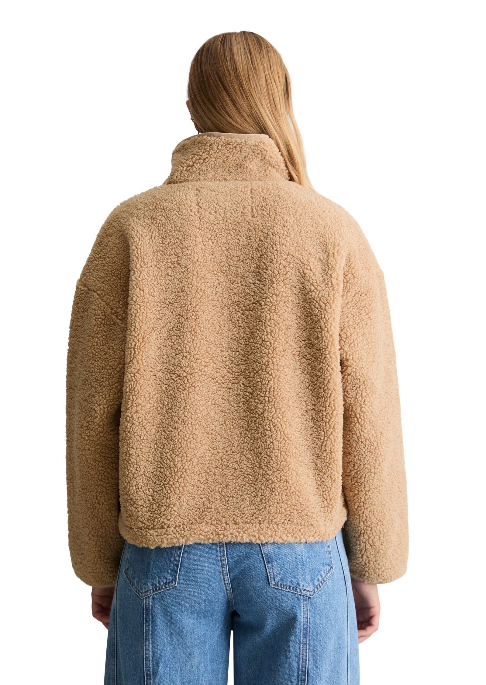 Marc O'Polo DENIM Plüschjacke »aus recyceltem Polyester«