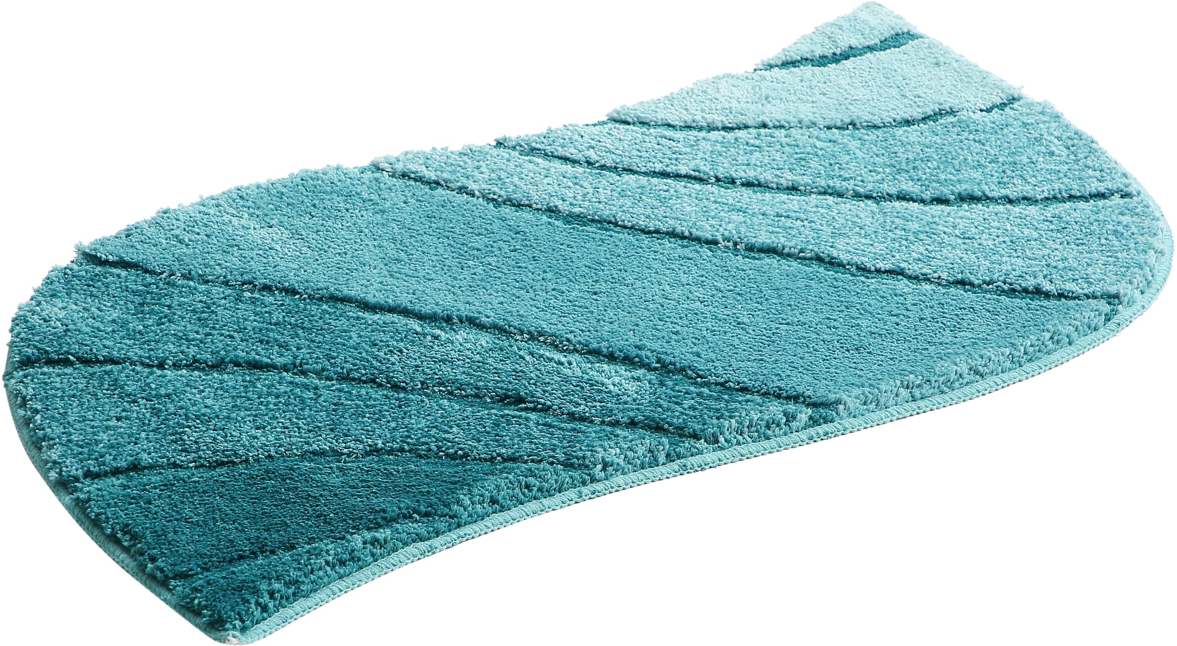 my home Badematte »Josie, Badvorleger, Badezimmer Teppich«, rutschhemmend beschichtet, fußbodenheizungsgeeignet-schnell trocknend-strapazierfähig, Badteppich, Badematten, rechteckig, rund & als 3-tlg. Set erhältlich