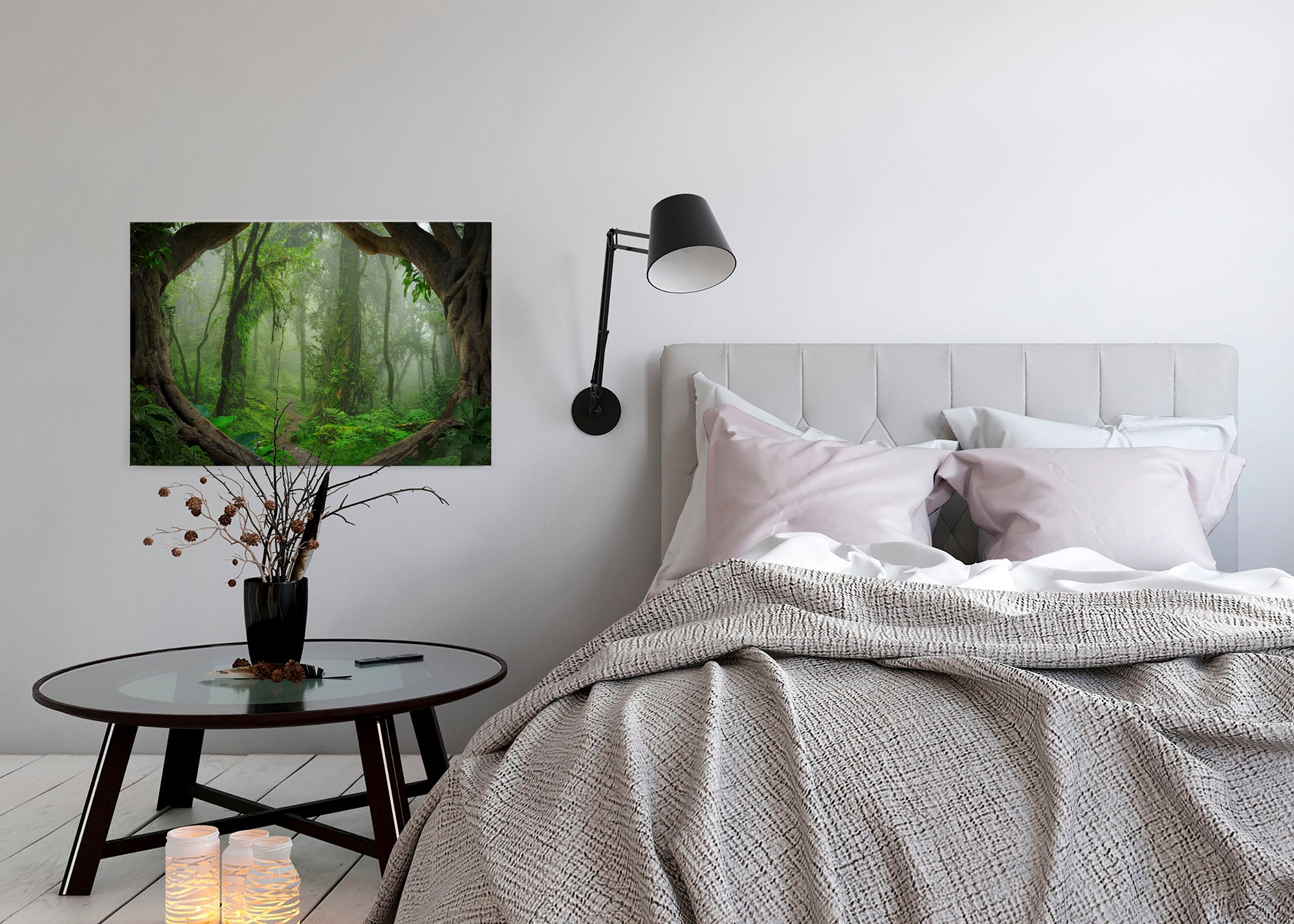 A.S. Création Leinwandbild »Tropical Forest«, Kunst-Gemälde-Kinder, (1 St.), Tropischer Wald Keilrahmen Natur Leinwand-Bild Wohnzimmer modern Wand