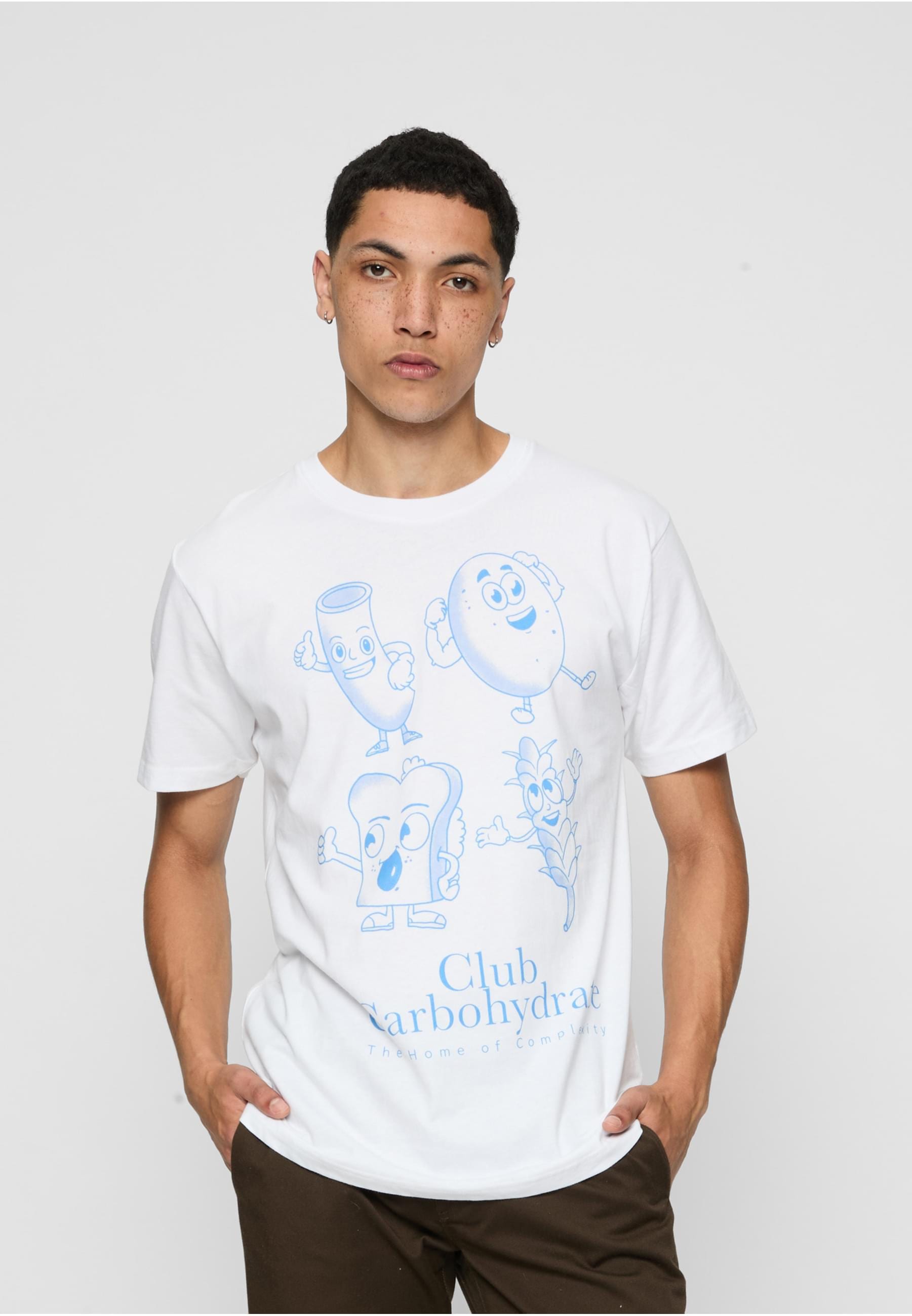 MisterTee T-Shirt »MisterTee Herren Club Carbohydrate Tee«, (1 tlg.)