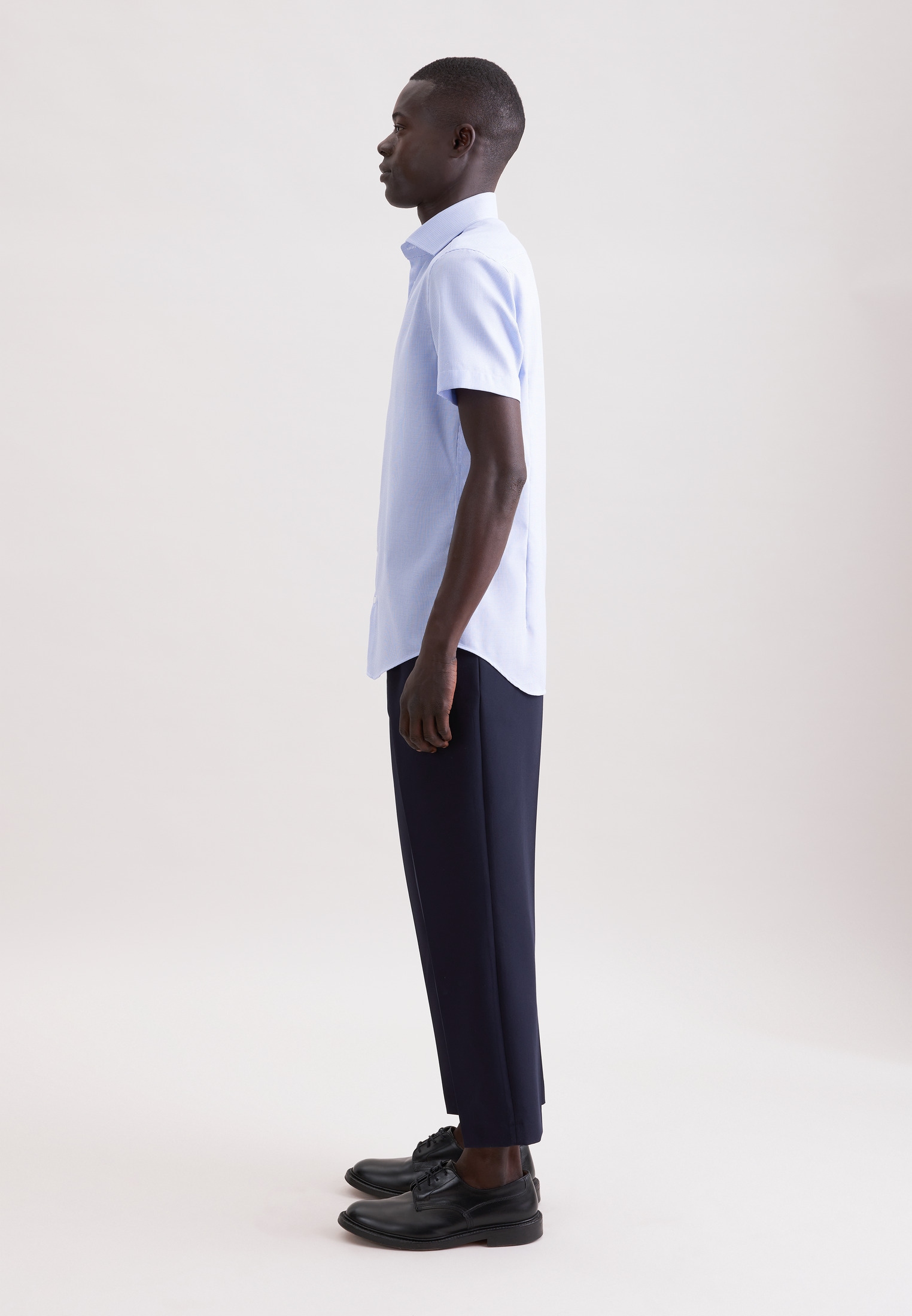 seidensticker Businesshemd »Schwarze Rose« Slim 1/2 Kentkragen Struktur