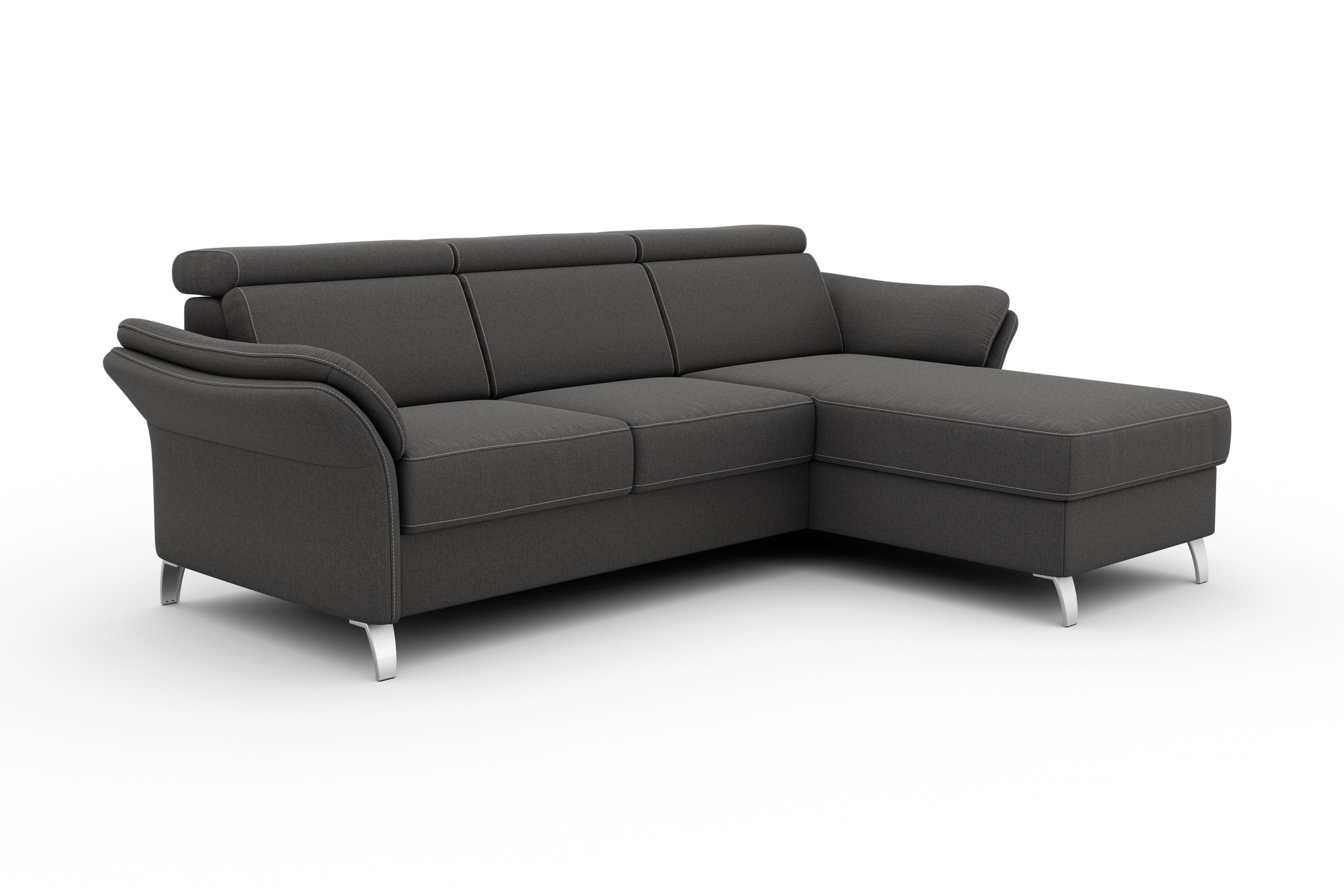 Thumbnail - sit&more Ecksofa "Vincenzo L-Form", inklusive Kopfteilverstellung, wahlweise mit Bettfunktion, Bettkasten