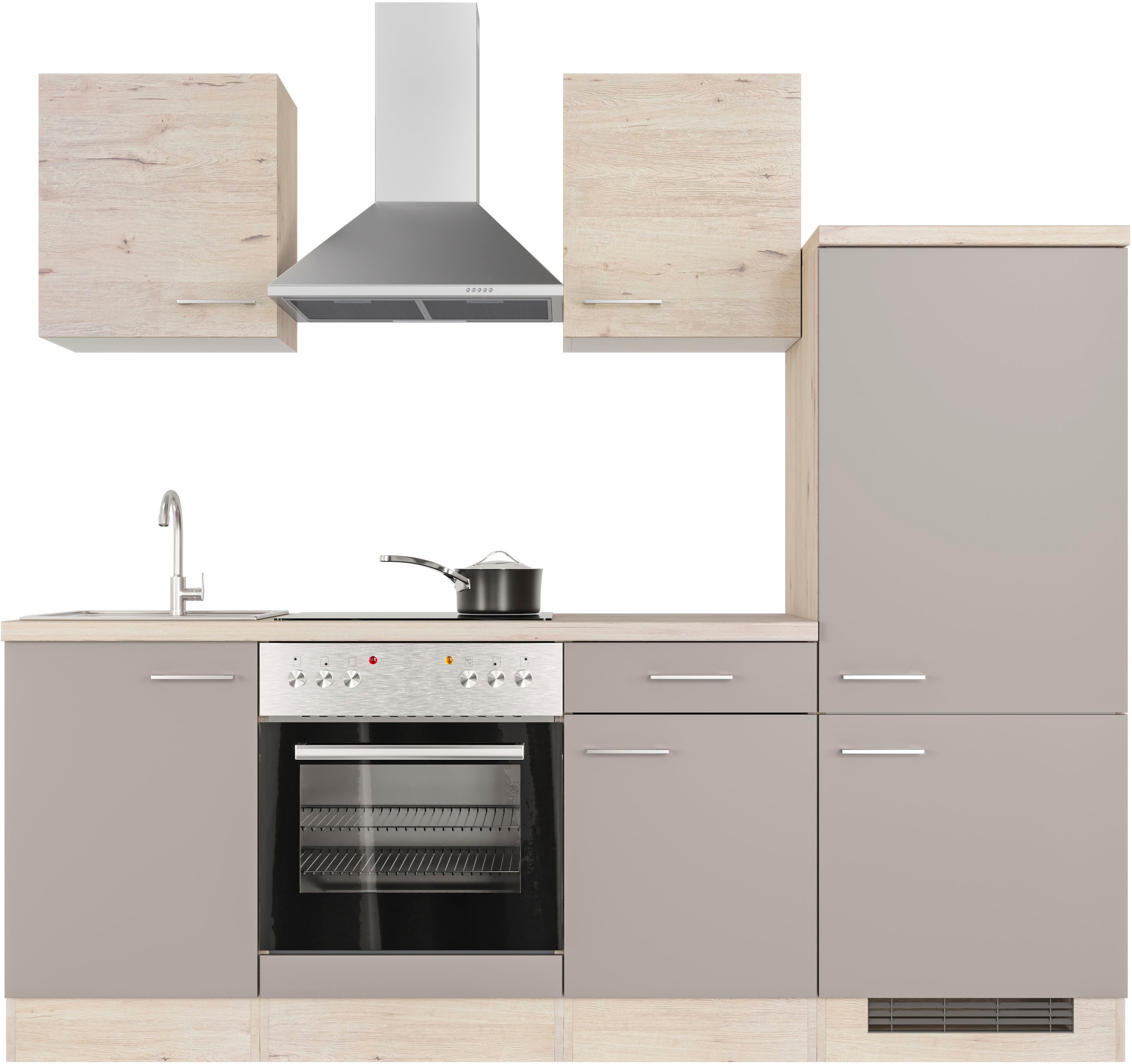 Flex-Well Küche »Riva«, wahlw. mit E-Geräten, Breite 220 cm
