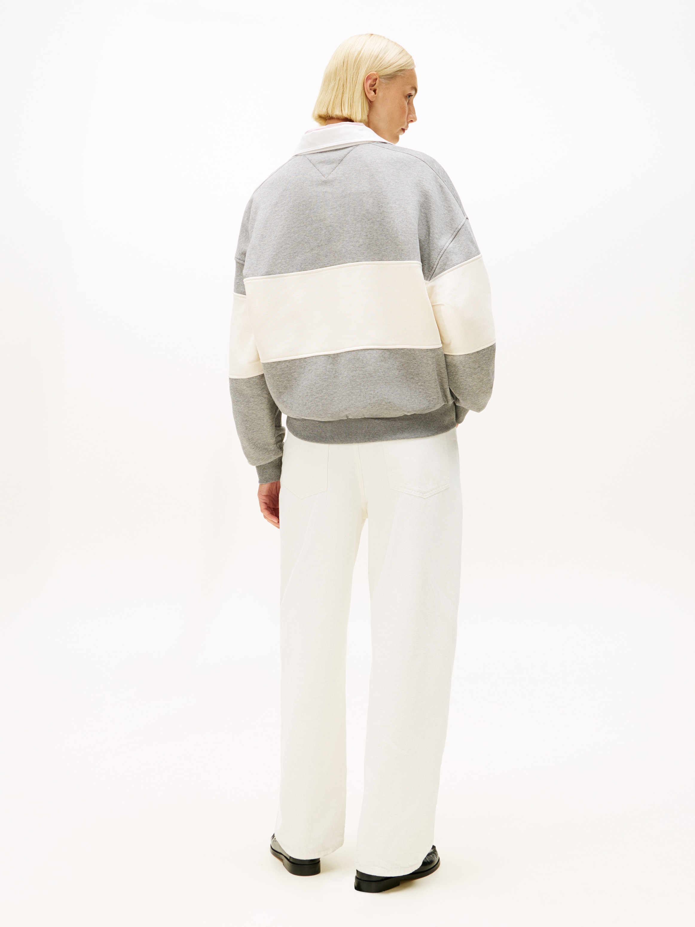 Tommy Hilfiger Sweatshirt »GOLD BTN RUGBY FLEECE SWTSRT«, mit goldfarbenen Knöpfen
