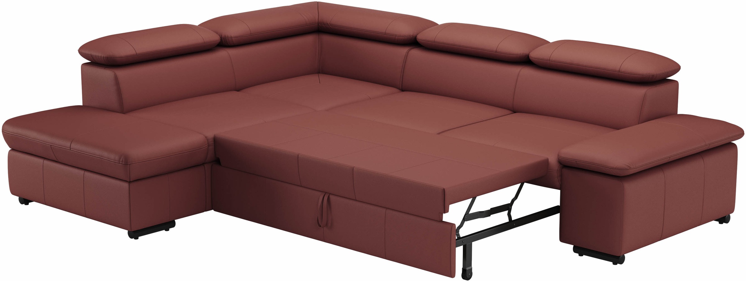 sit&more Ecksofa »Alcudia L-Form«, mit Armteilverstellung, optional Kopfteilverstellung und Bettfunktion